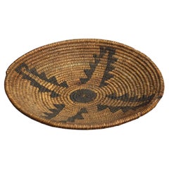 Antique Southwest Native American Indian Navajo Woven Reed Sorting Plate C1920