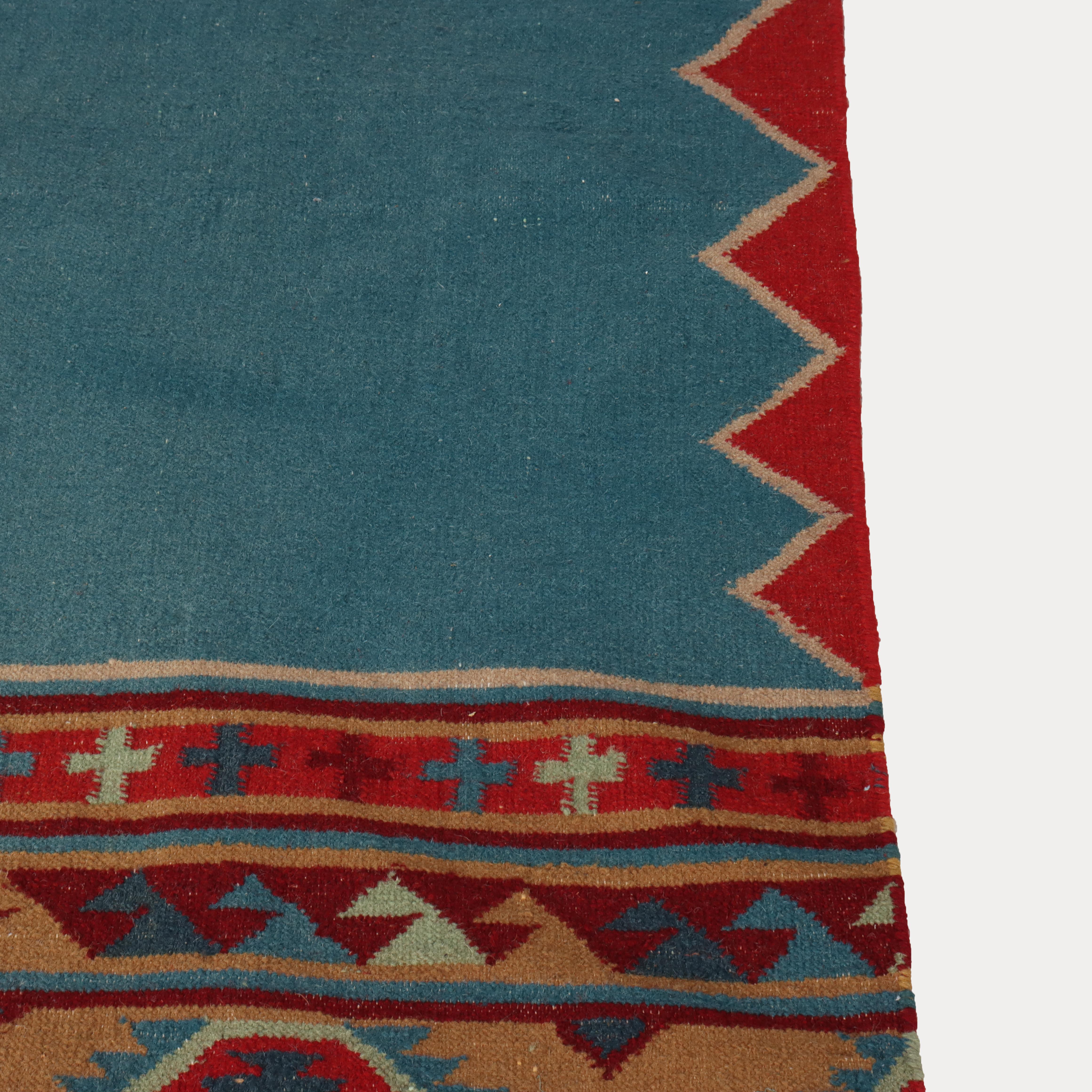 Antique Southwest Native American Navajo Kilim Woven Rug C1930.    
Measures - 110