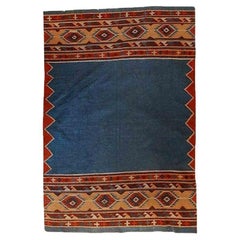 Antique Southwest Native American Navajo Kilim Woven Rug C1930