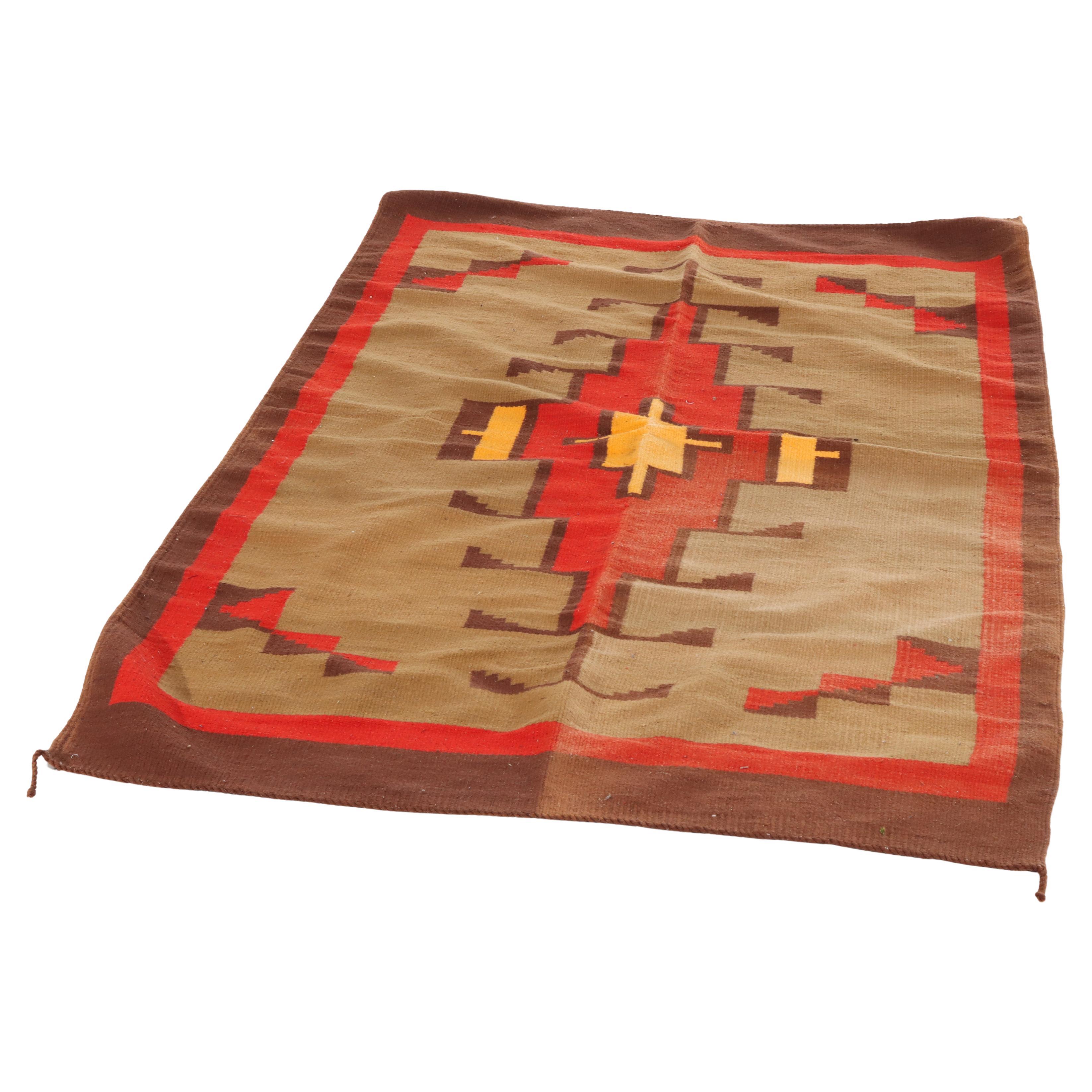 Antico tappeto Navajo del Sud-Ovest C1930