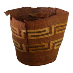 Antike Südwest Native American Pima Hand geflochtenen Korb unsigned 1900