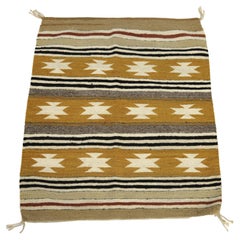 Antique Southwest Native American Woven Wool Rug C1930