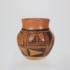 Antique Southwest Natives American Hopi Pottery Vase Signed C1900