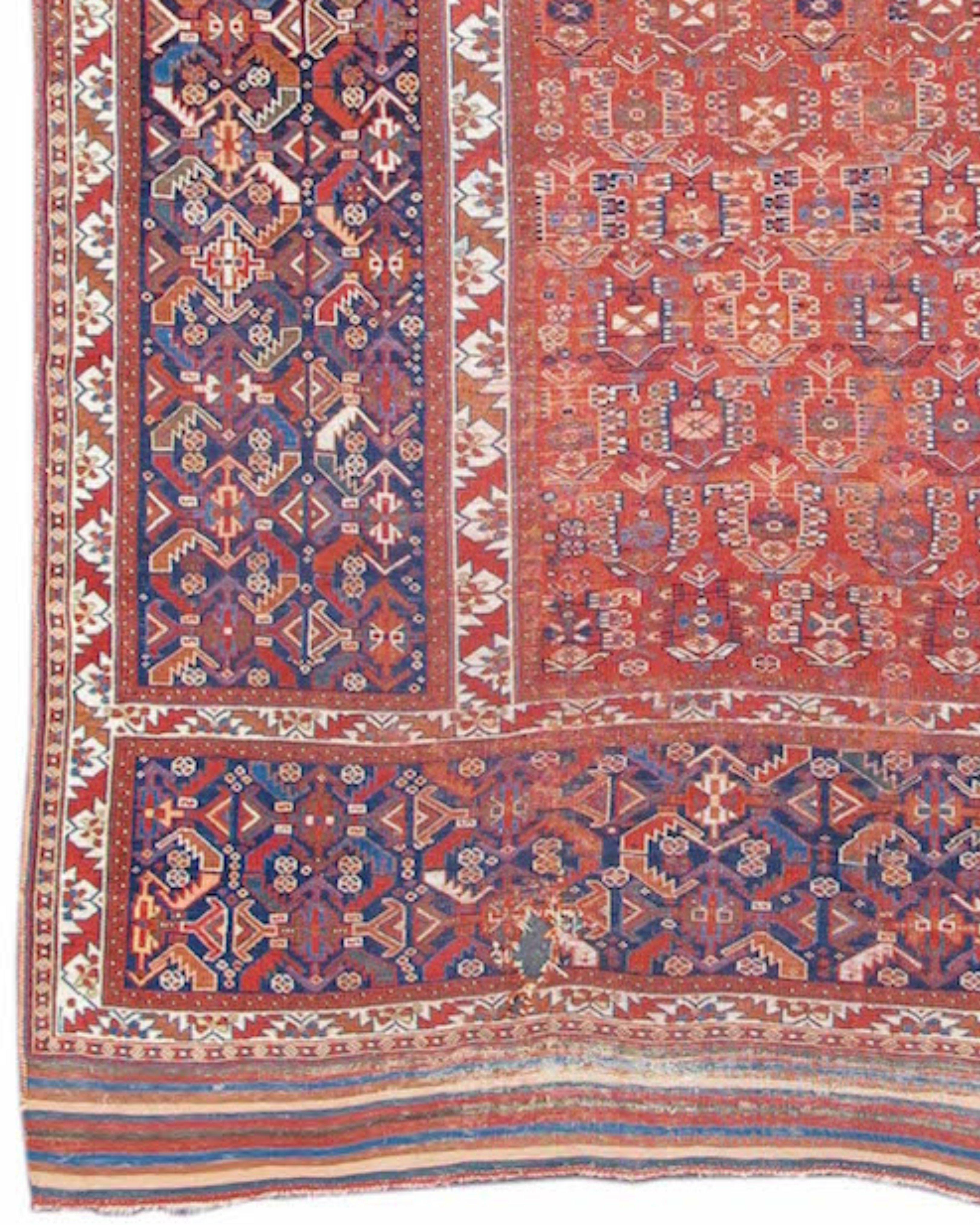 Antique Southwest Persian Afshar Triclinnium Rug, Late 19th Century In Excellent Condition For Sale In San Francisco, CA