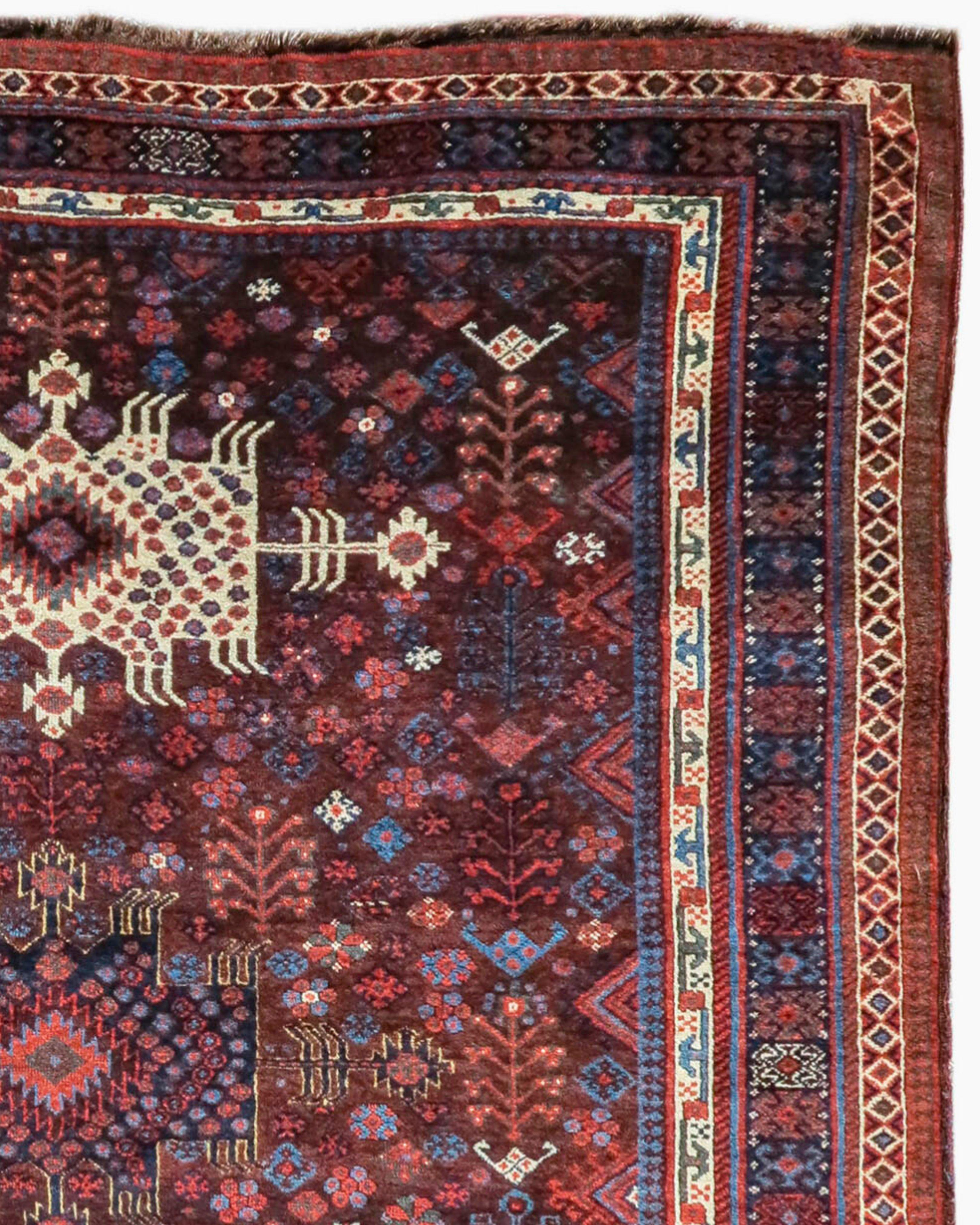 Antique Southwest Persian Luri Rug, 19th Century

Additional Information:
Dimensions: 5'6