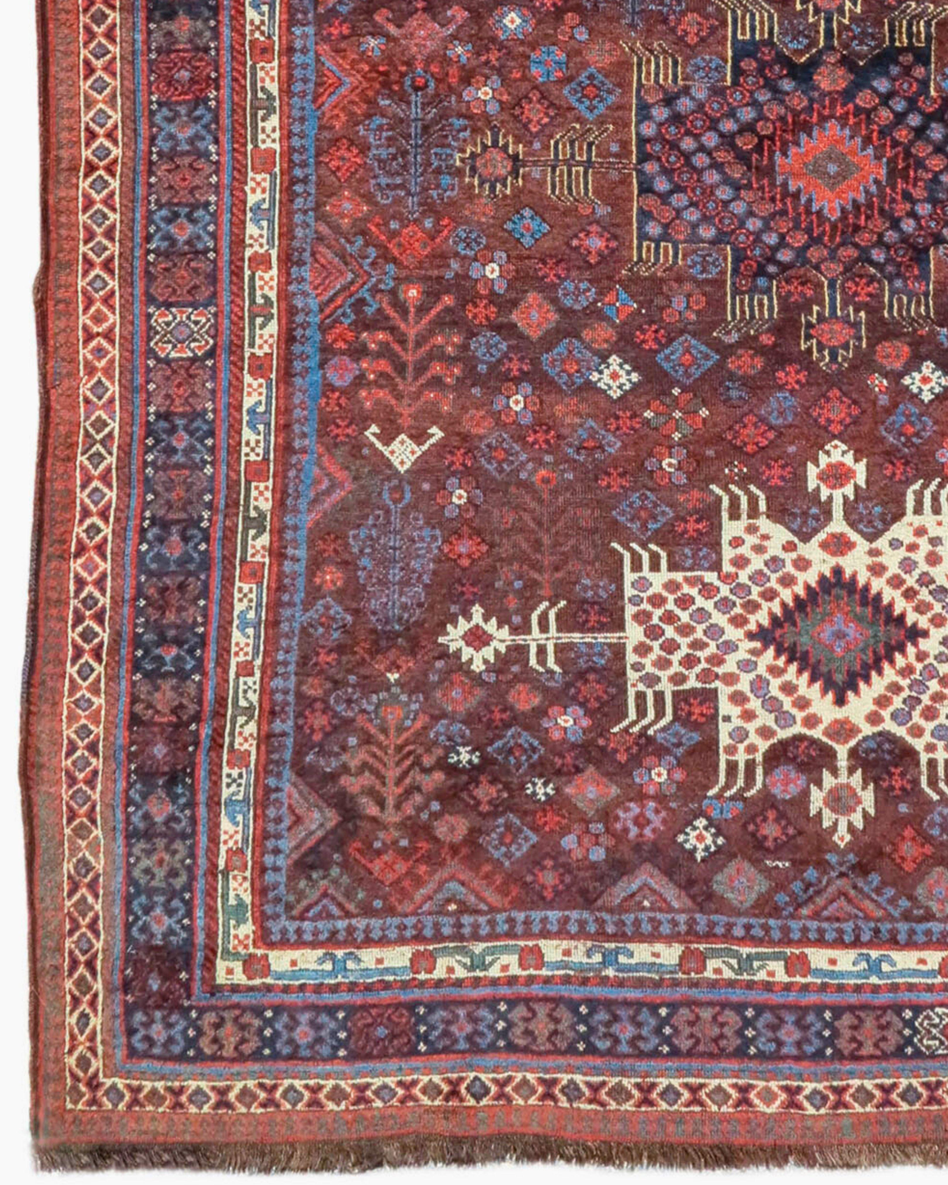 Antique Southwest Persian Luri Rug, 19th Century In Good Condition For Sale In San Francisco, CA
