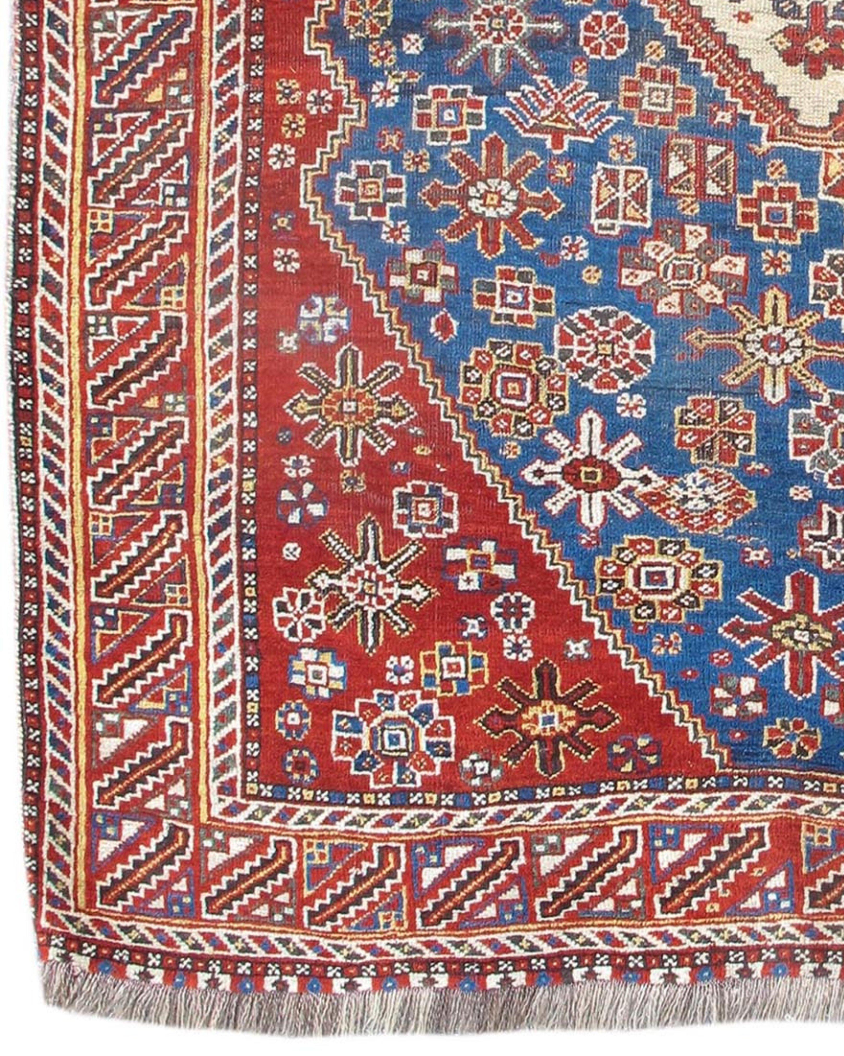 19th Century Antique Southwest Persian Qashqai Rug, c. 1900 For Sale