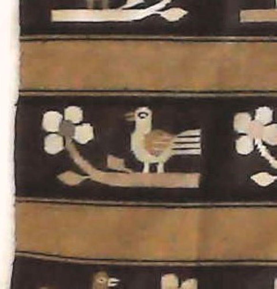 Antiker südwestamerikanischer indischer figuraler Teppich im Navajo-Stil mit  Vögel, um 1920

Maße - 55
