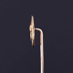 Antique Spaniel Dog Stickpin of 14k Gold