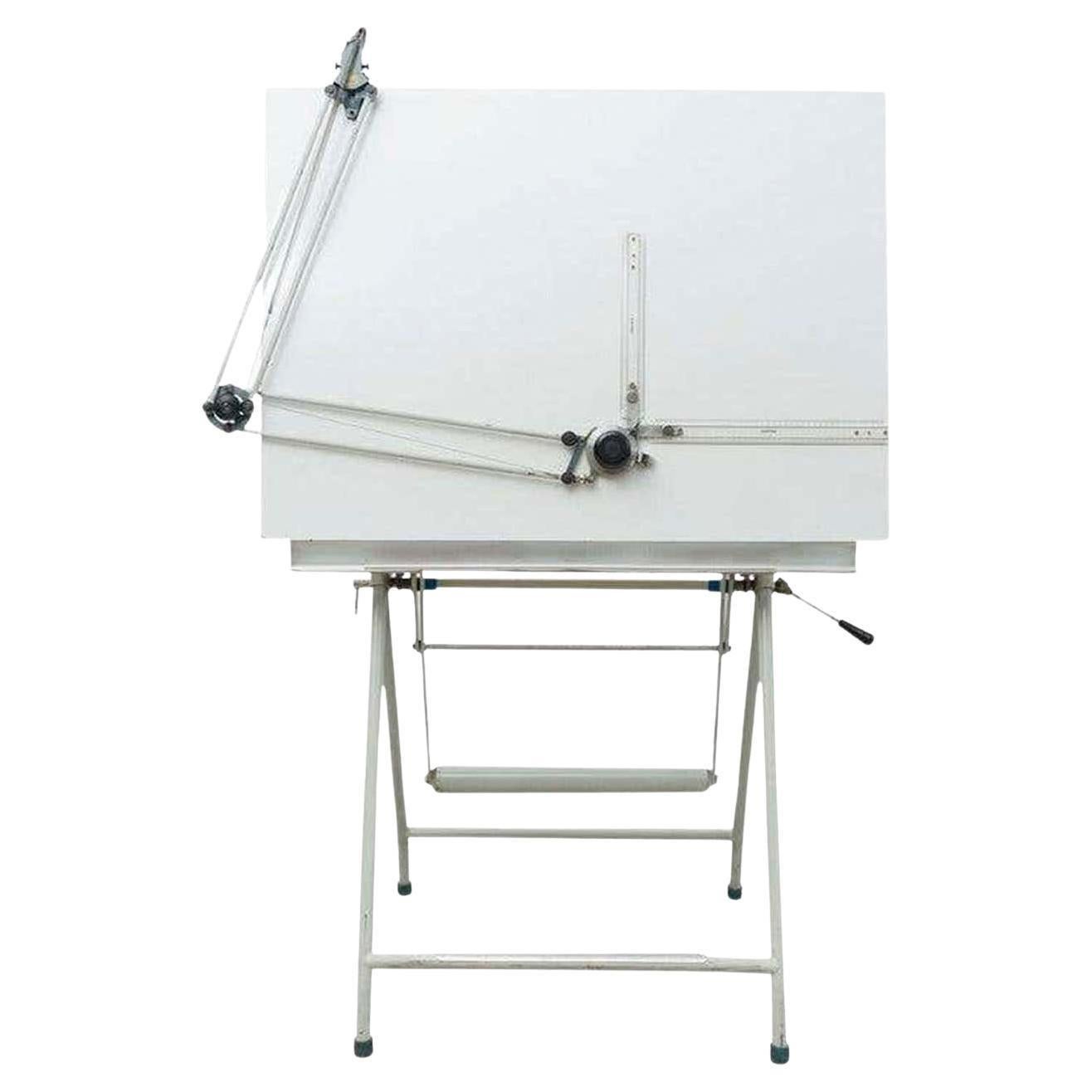 Mid-Century Modern Ancienne table d'architecte espagnole par Certex - Mid-Century Design (Circa 1940) en vente