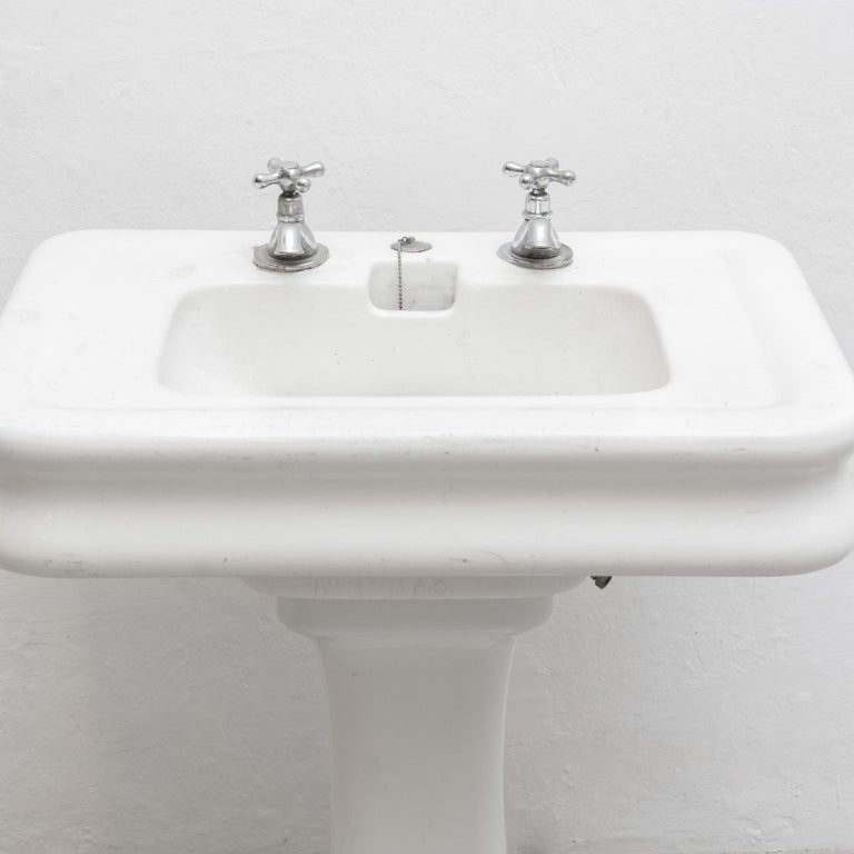 Antique Spanish Bathroom Sink, circa 1930 at 1stDibs