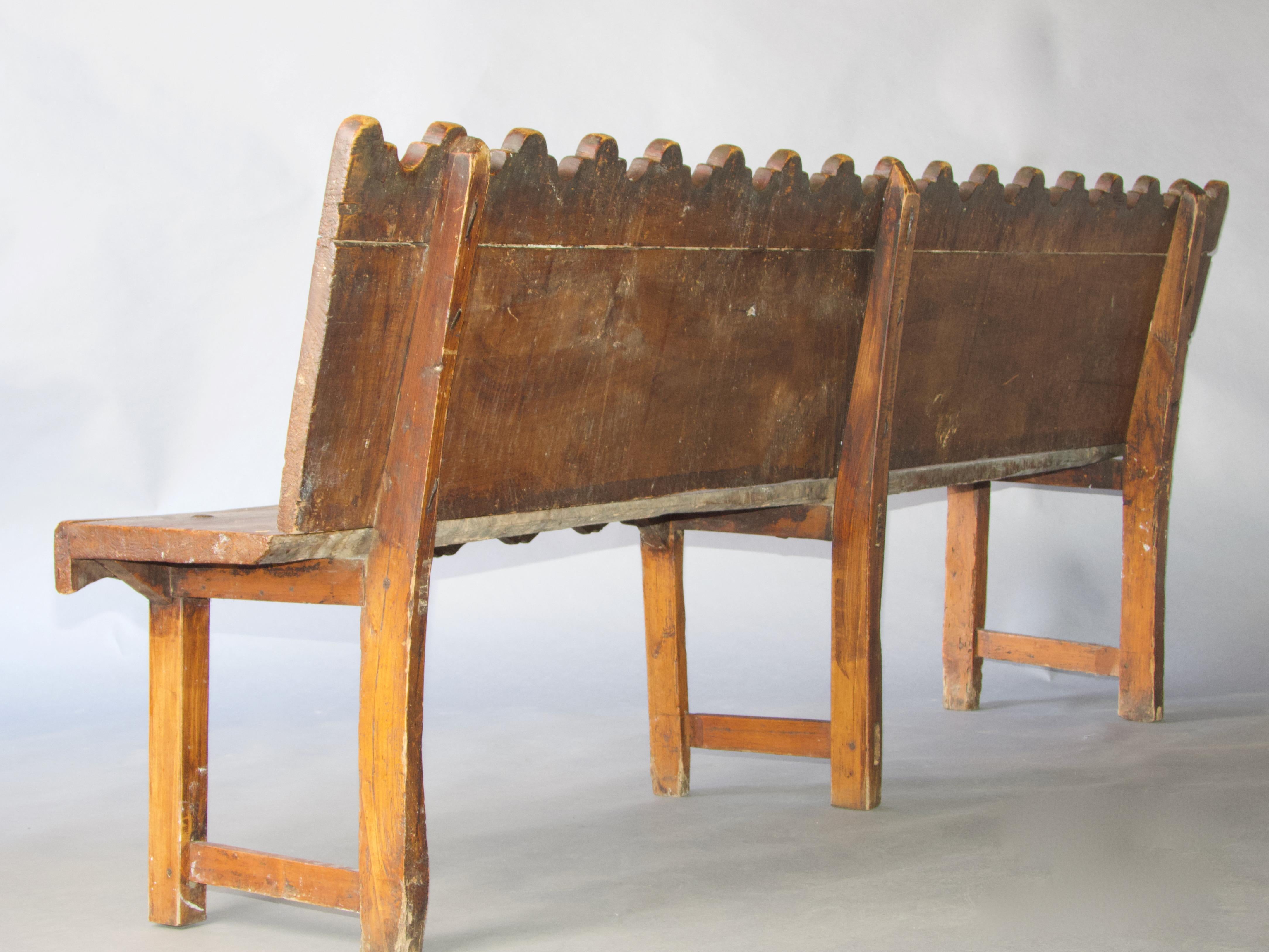 Antique Spanish bench For Sale 5