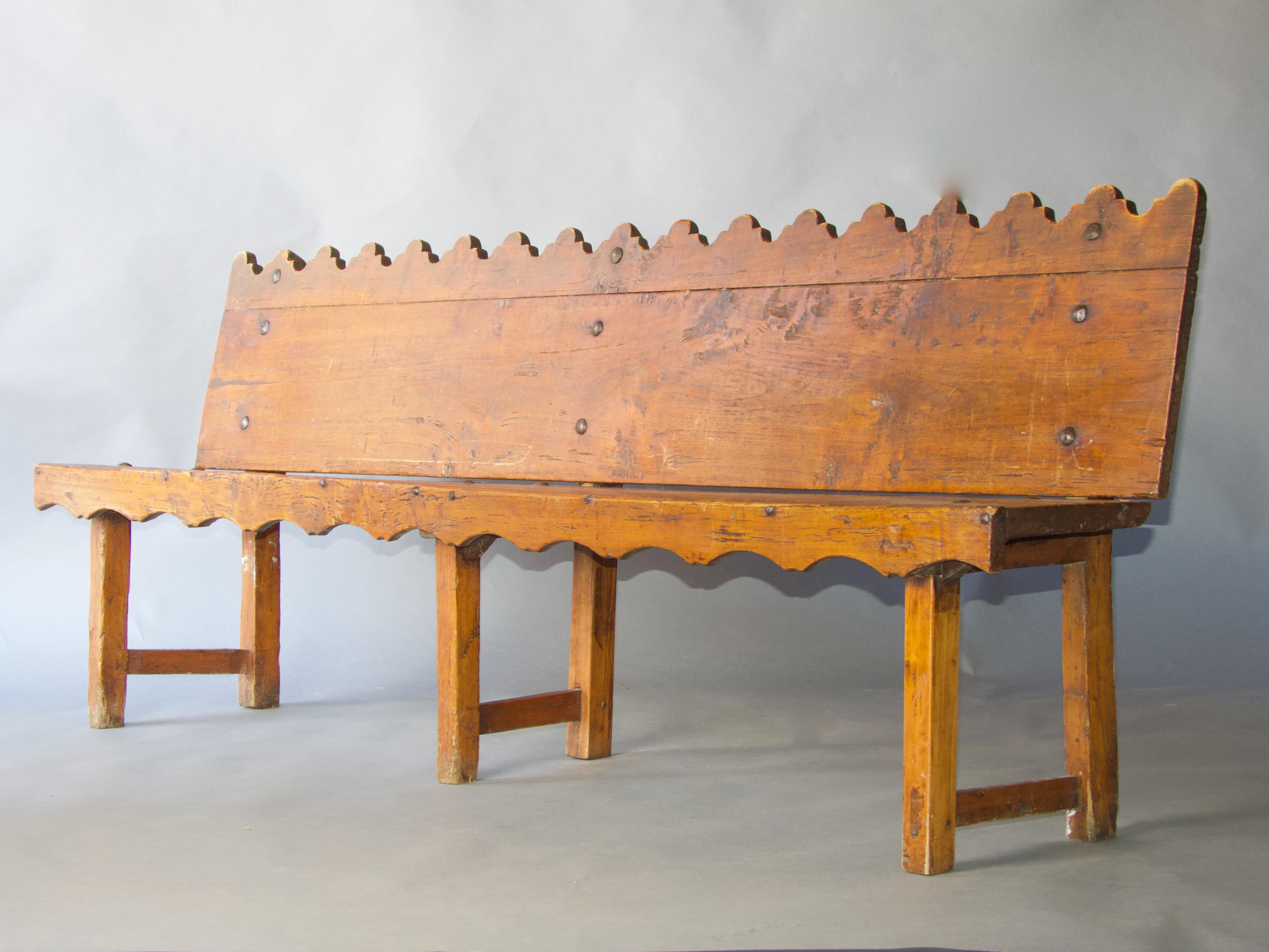 Antique Spanish bench For Sale 3
