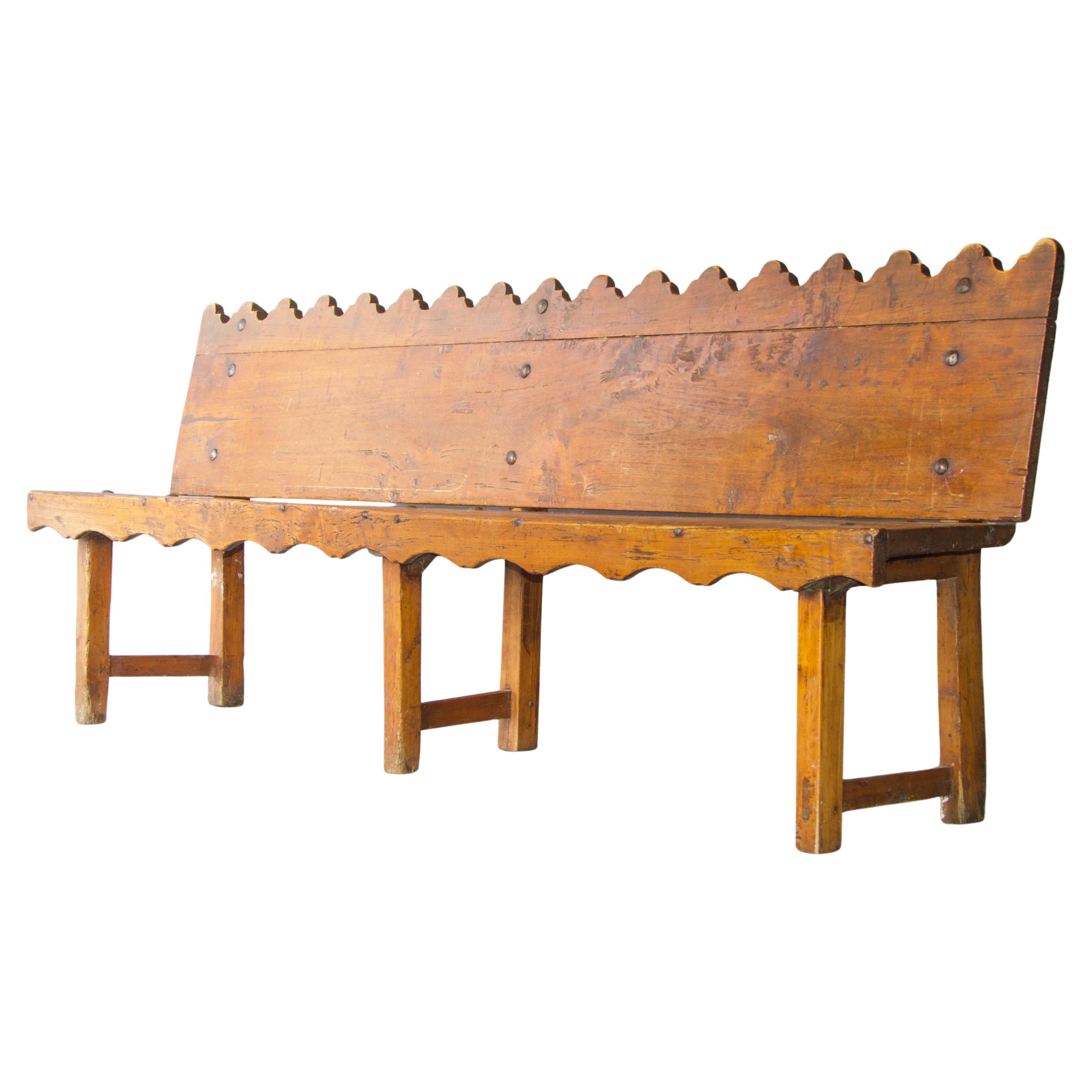Antique Spanish bench For Sale