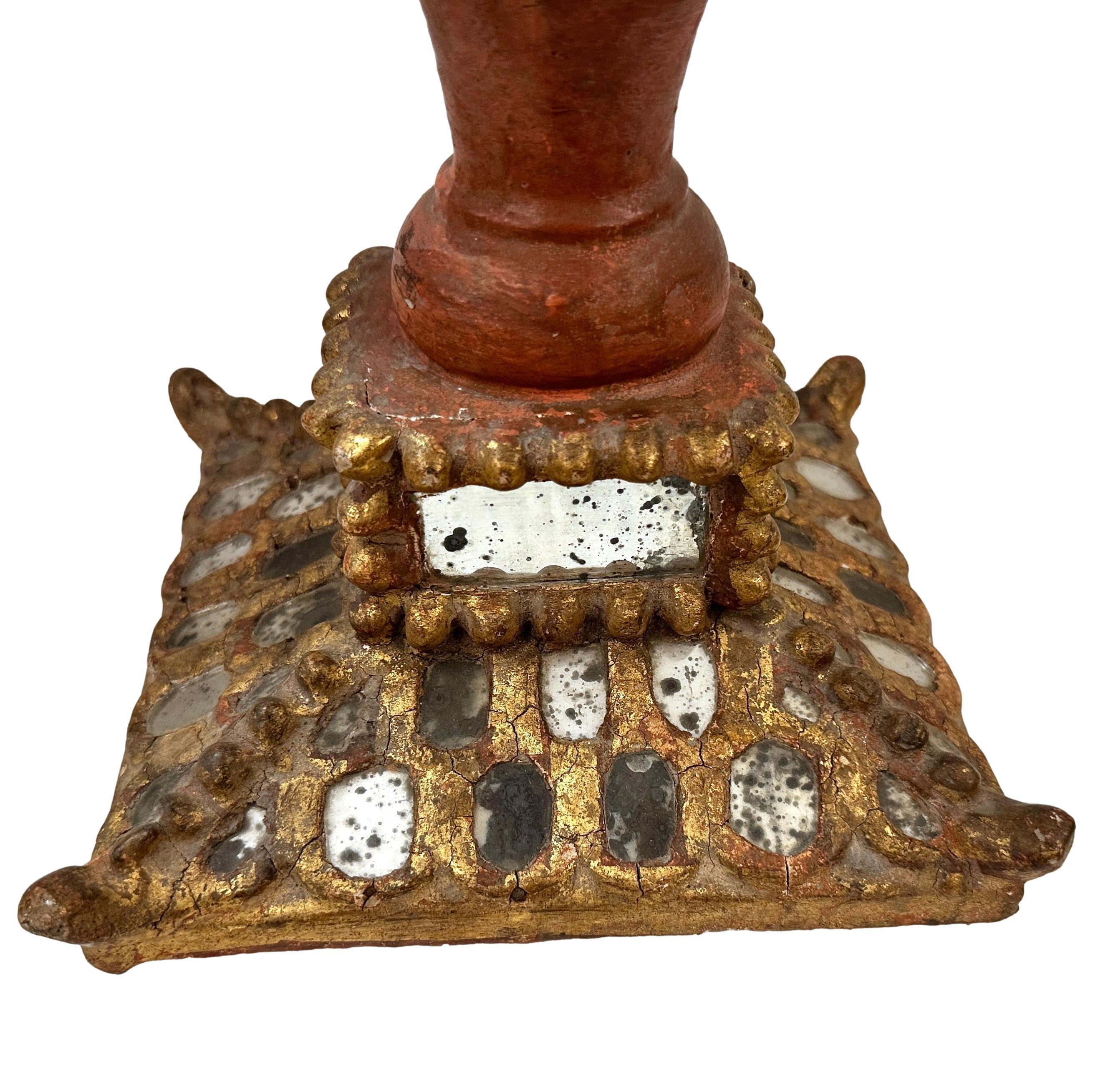 Antique Spanish Candlestick In Good Condition For Sale In New York, NY