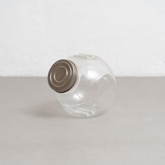 Antique Spanish Candy Glass Container, circa 1930