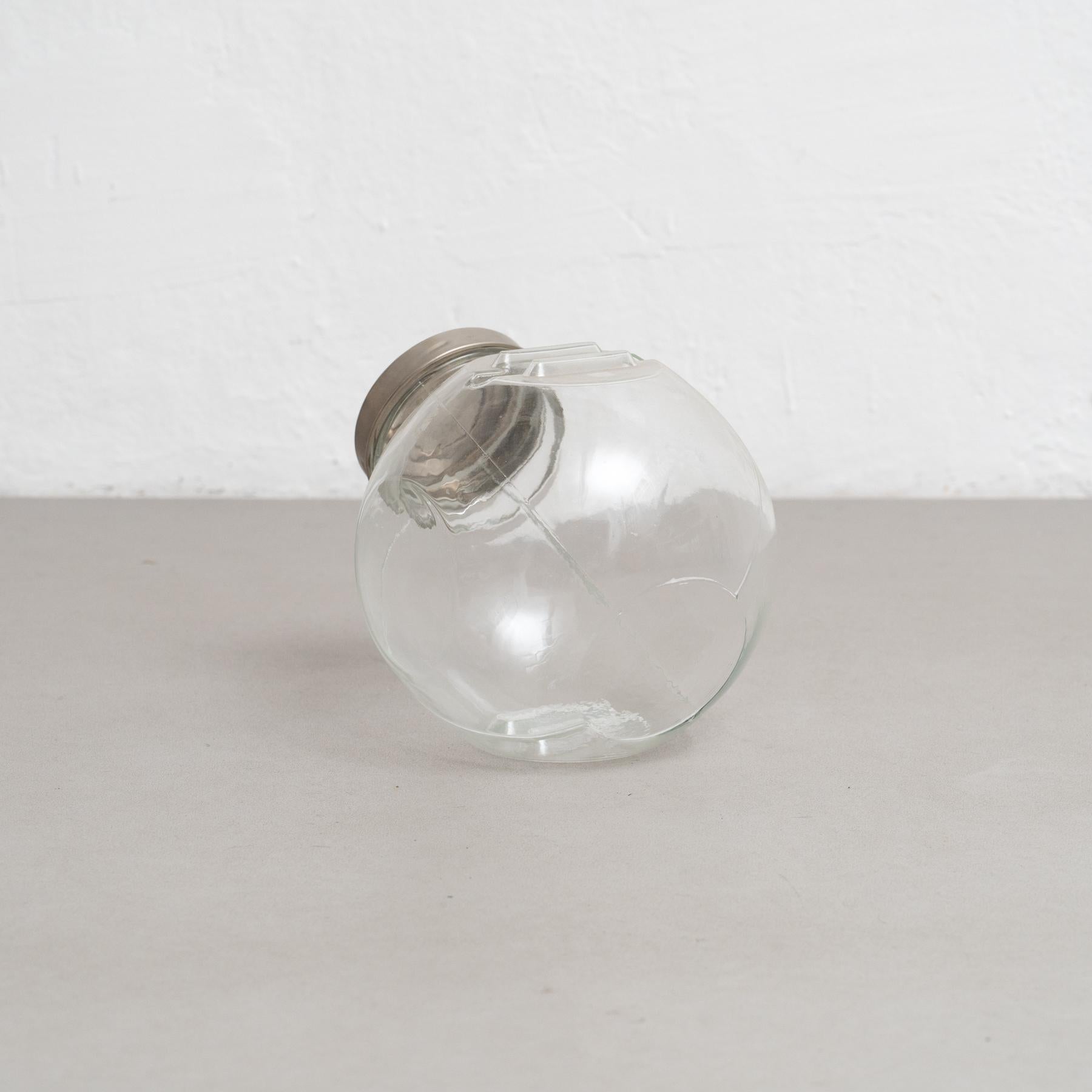 Antique Spanish Candy Glass Container, circa 1930 2