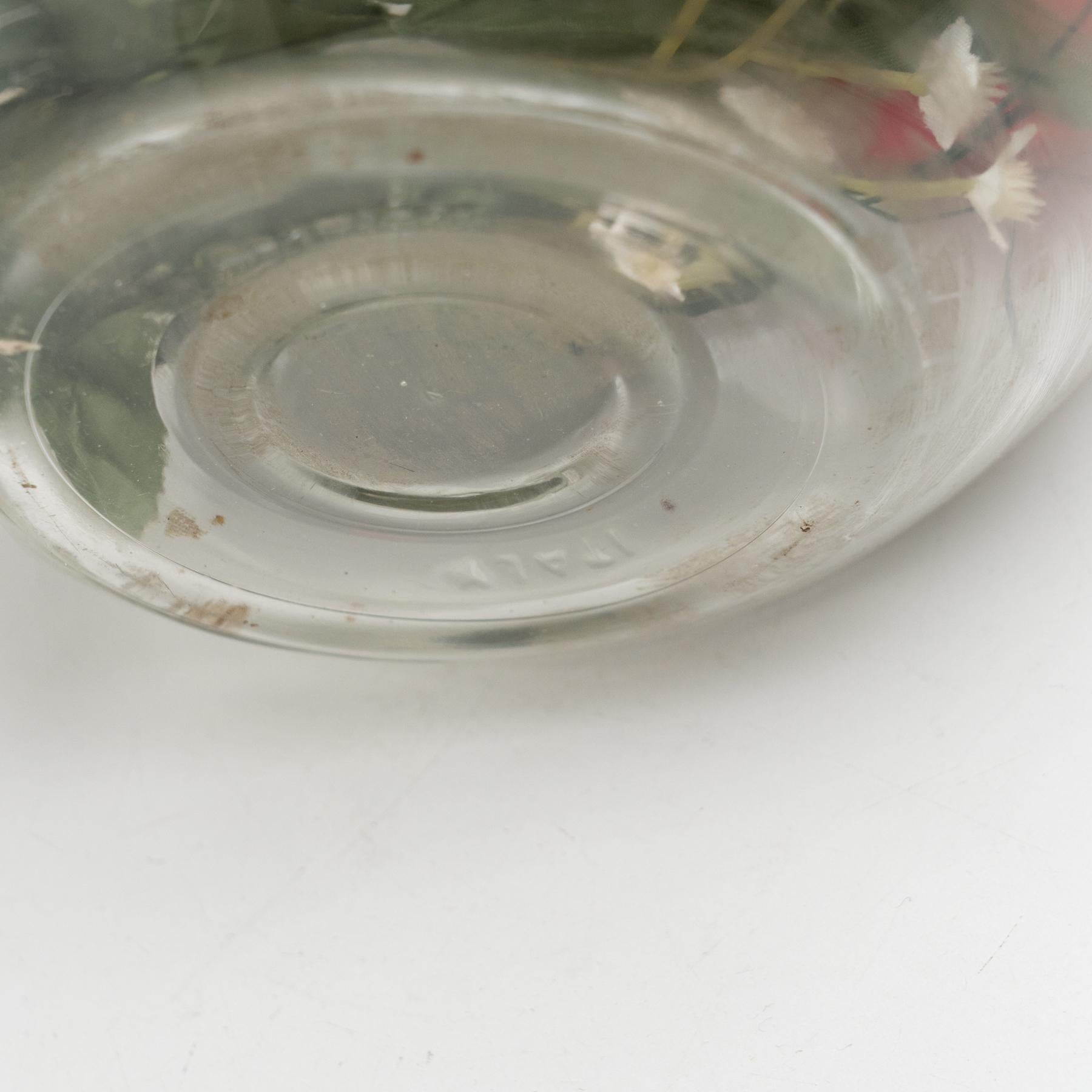 Antique récipient en verre à couvercle espagnol, circa 1950 9