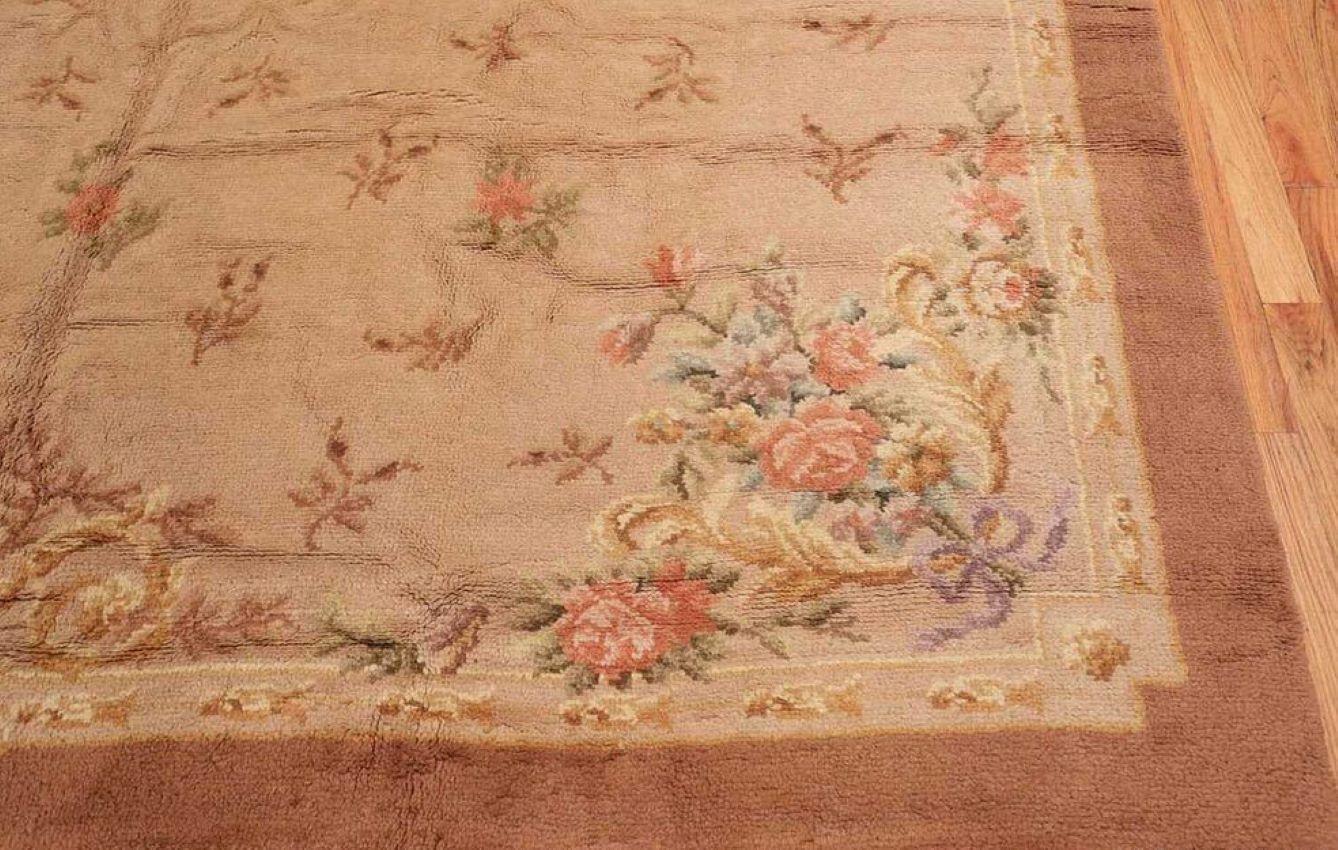 Antique Spanish Carpet In Fair Condition For Sale In Motley, MN