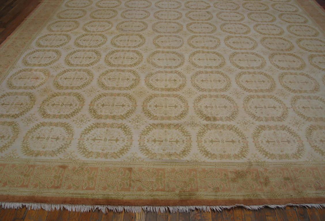 Spanischer Cuenca-Teppich des frühen 20. Jahrhunderts ( 12' x 20' - 365 x 610 ) 