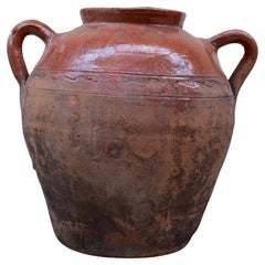 Antique Spanish Ceramic Clay Pot, circa Early 20th Century