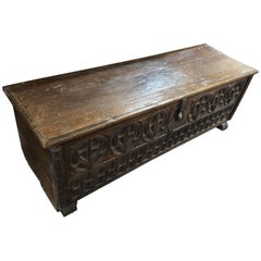 Antique Spanish Chest, circa 1750