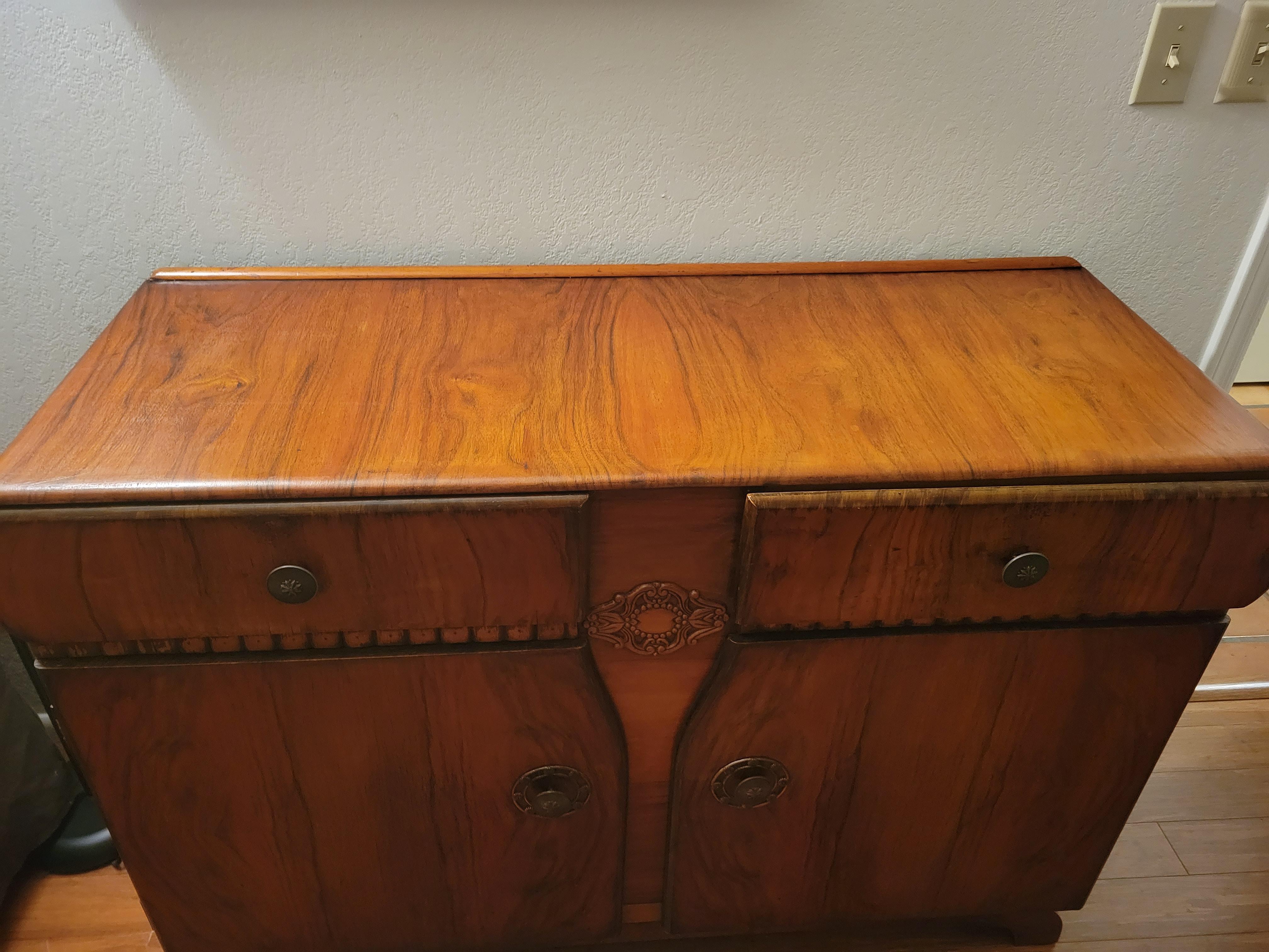 Birch Antique Spanish Commode, Dresser, Blanket Chest For Sale