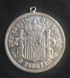 Antique Spanish Coin Dated 1882
