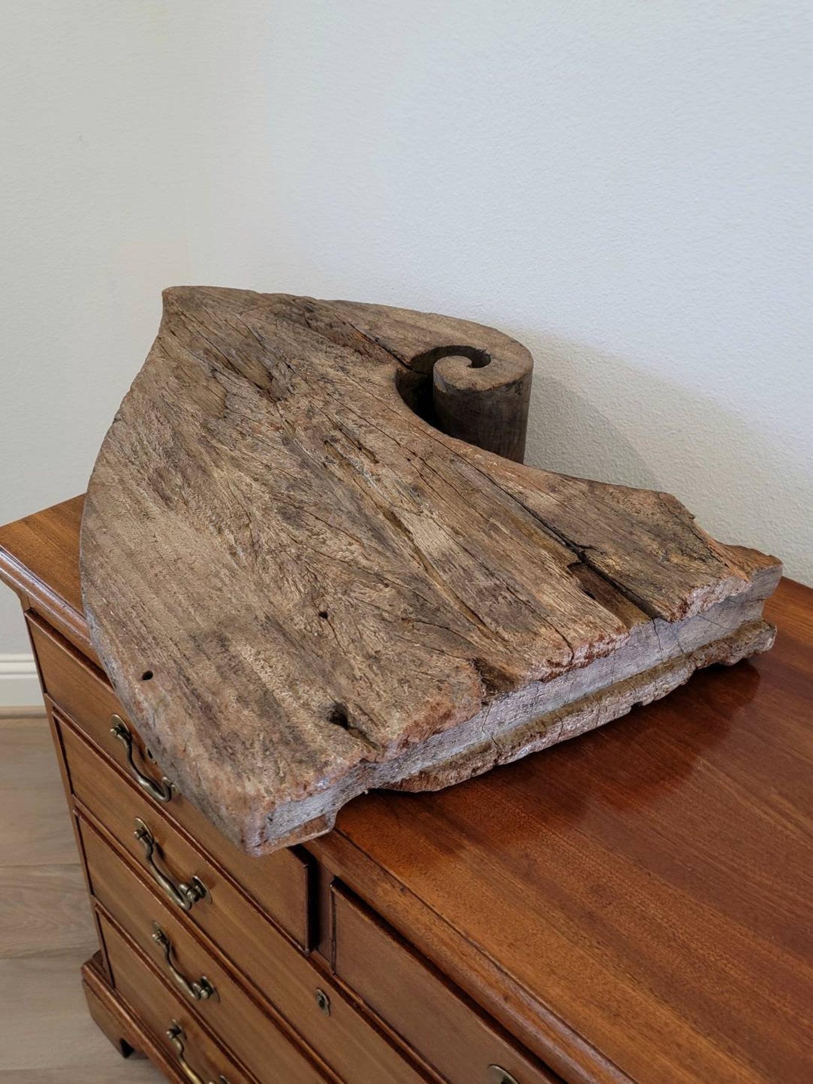 Antique Spanish Colonial Carved Ship Prow Sculpture 3