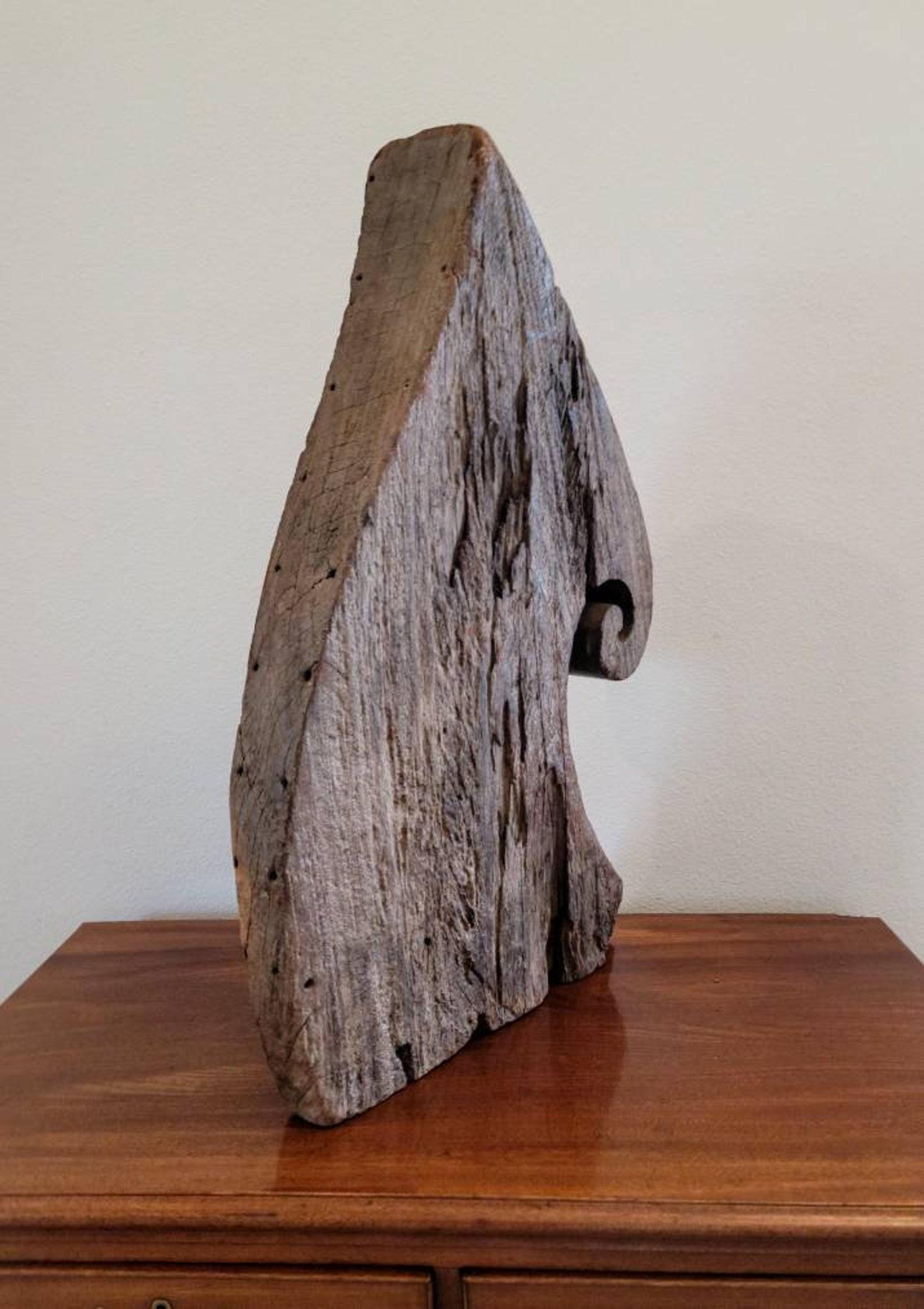Hand-Carved Antique Spanish Colonial Carved Ship Prow Sculpture