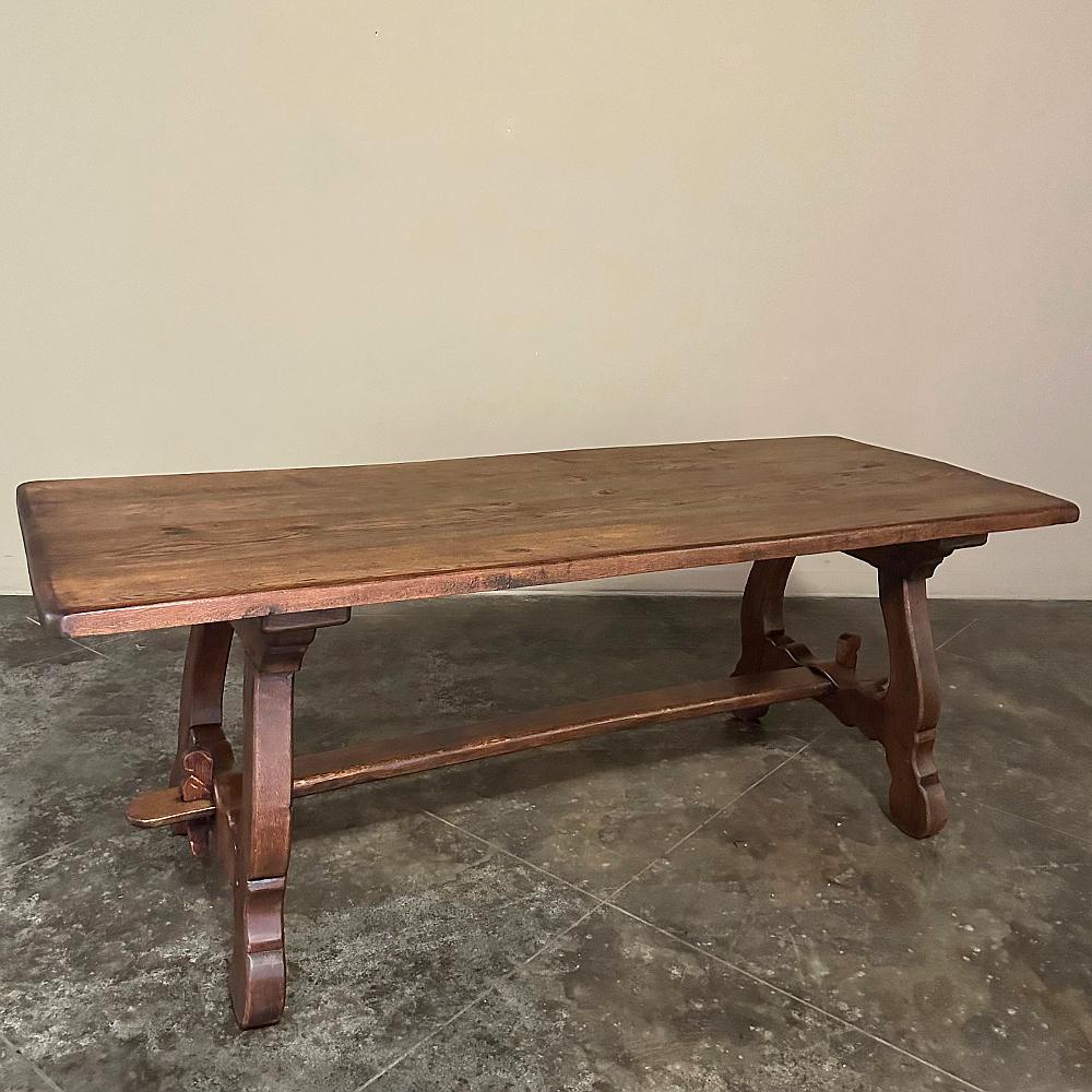 Antique Spanish Colonial Dining Table in Solid Oak is a splendid example of traditional craftsmanship passing down from generation to generation, producing furnishings that would last a family for decades after decades! Utilizing old-growth oak