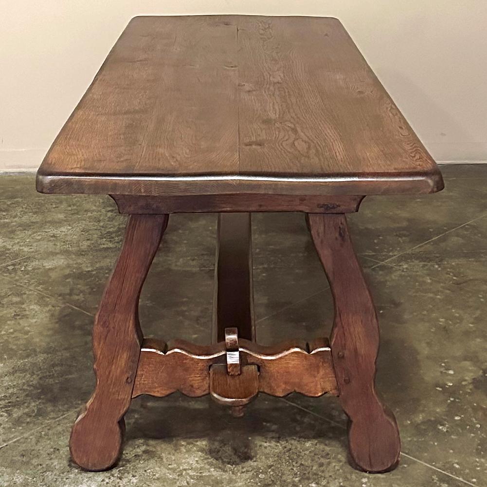 Hand-Crafted Antique Spanish Colonial Dining Table in Solid Oak