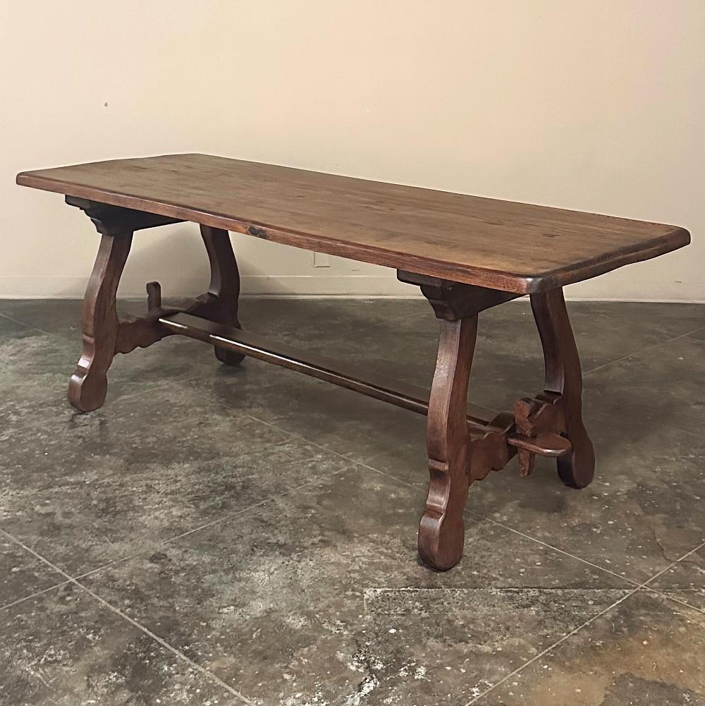 20th Century Antique Spanish Colonial Dining Table in Solid Oak