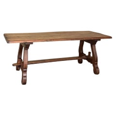 Antico tavolo da pranzo coloniale spagnolo in Oak massiccio