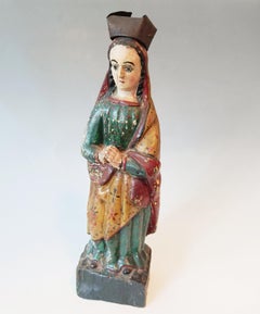 Antique Spanish Colonial Folk Art Santos Figure folk art sculpture