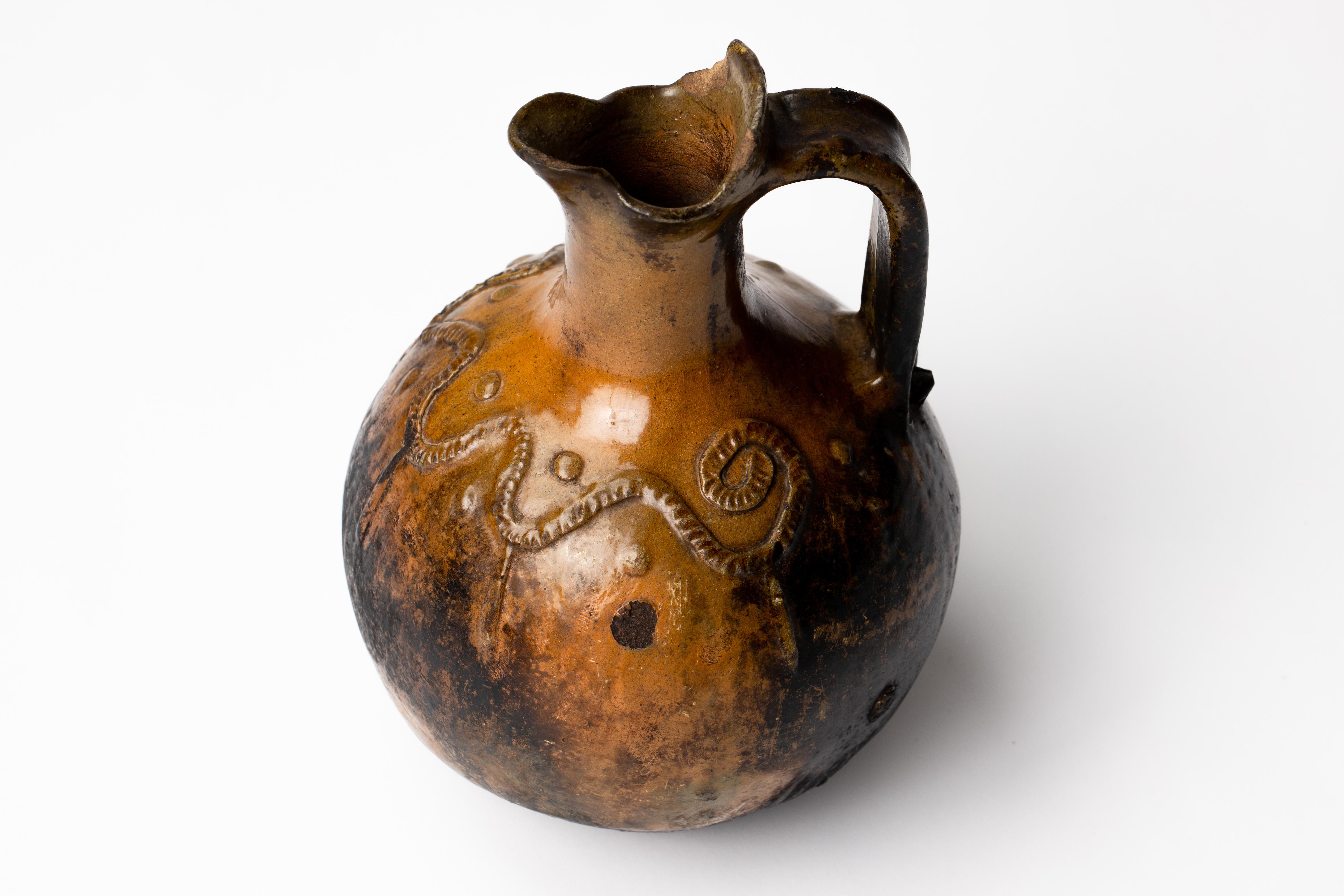 Coloniale spagnolo Antica brocca da acqua in maiolica Coloni spagnola in vendita