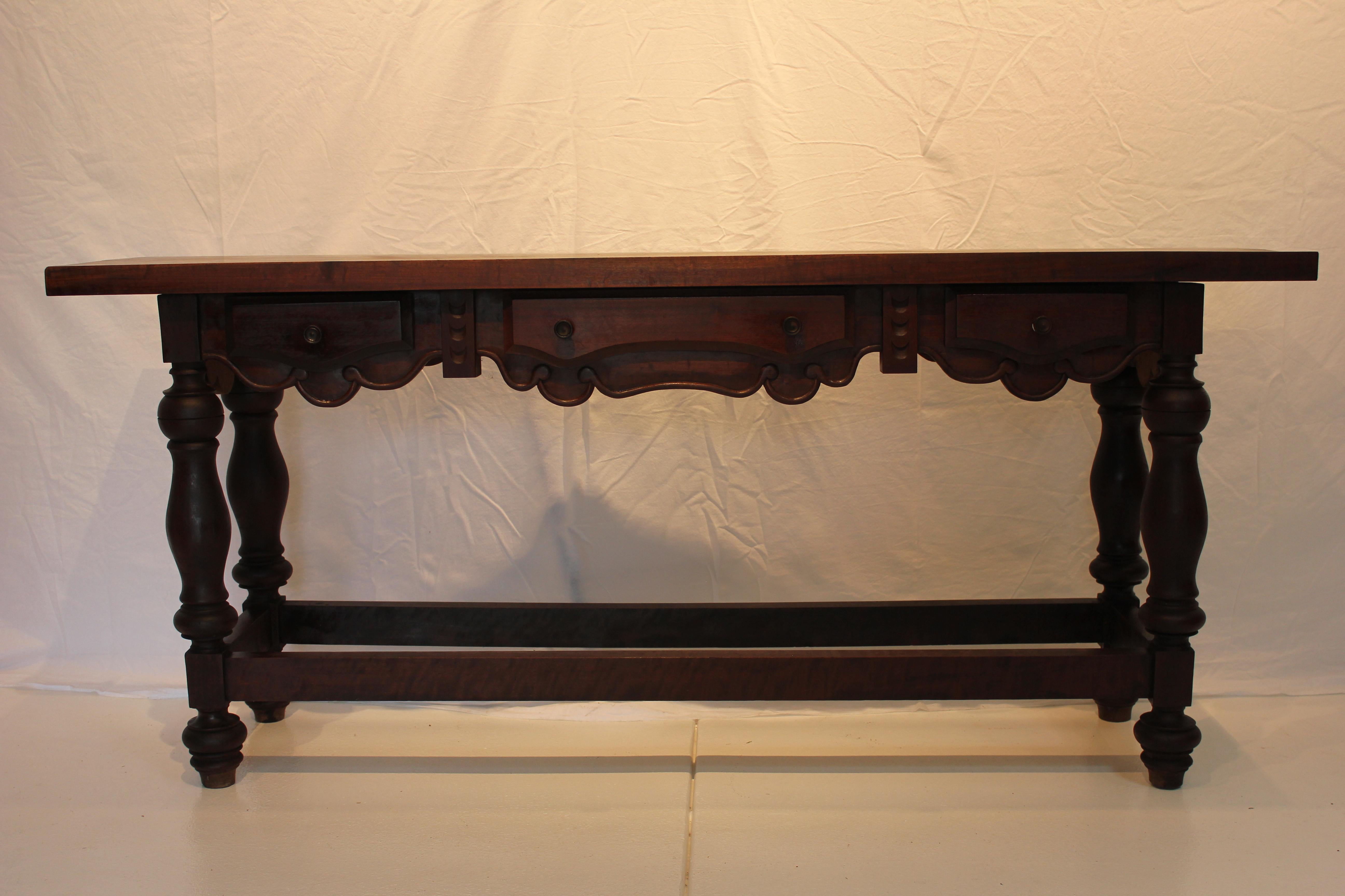 Age: 1850 - 1900

Furniture Style: Spanish Colonial Revival (1890 - 1930)

Overall Dimensions: 71