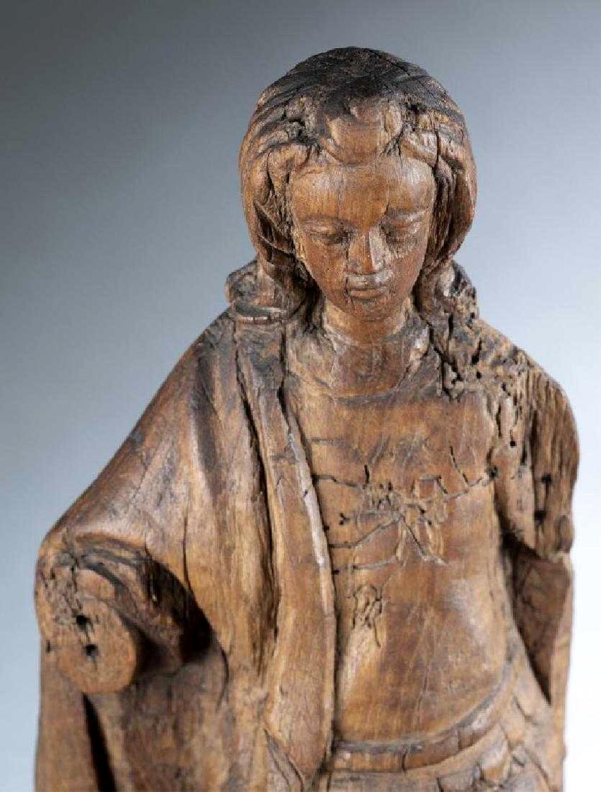 Antiker spanisch-kolonialischer Heiligen Santo (Holz) im Angebot