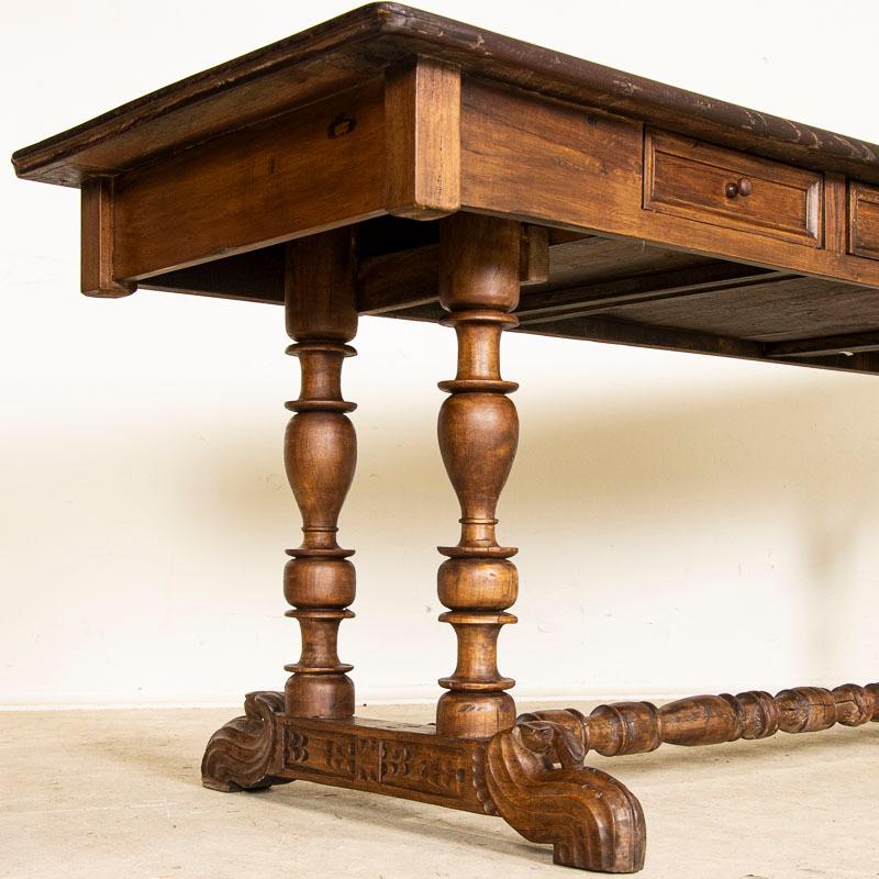 Antique Spanish Colonial Writing Desk Console Table 5