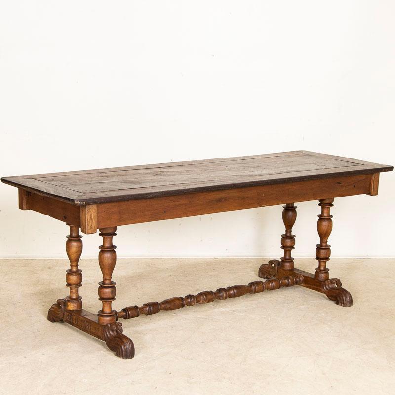 19th Century Antique Spanish Colonial Writing Desk Console Table