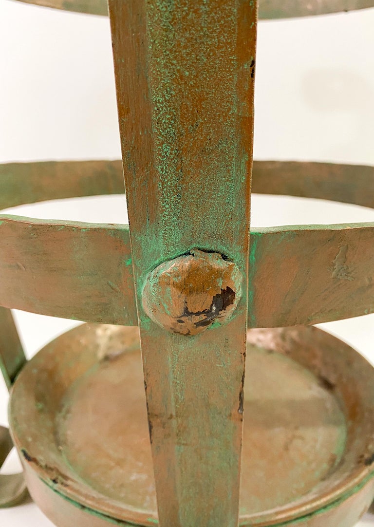 Antique Spanish Copper Log Wood Burner Fire Pit or Planter at 1stDibs