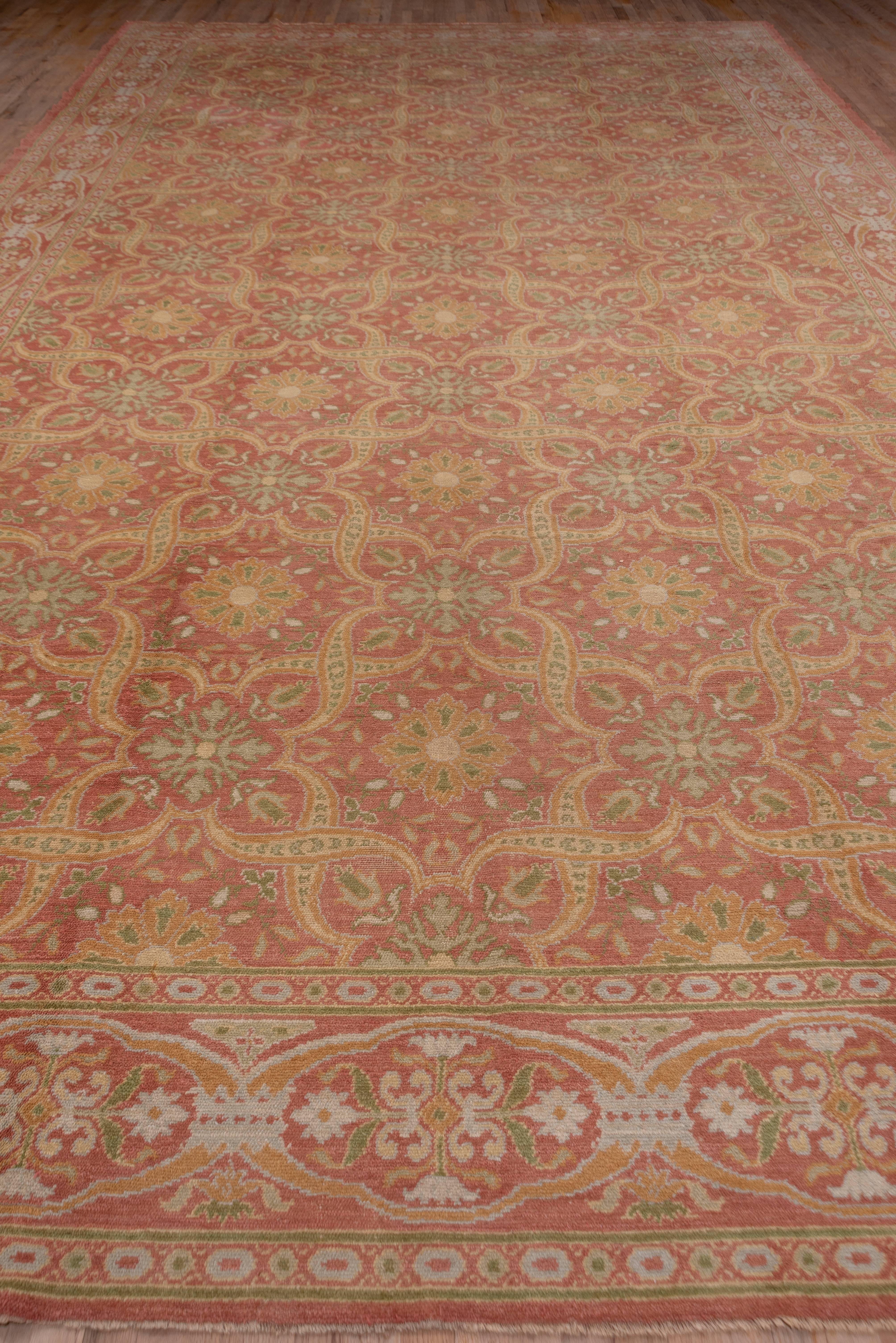 Hand-Knotted Antique Spanish Cuenca Carpet For Sale