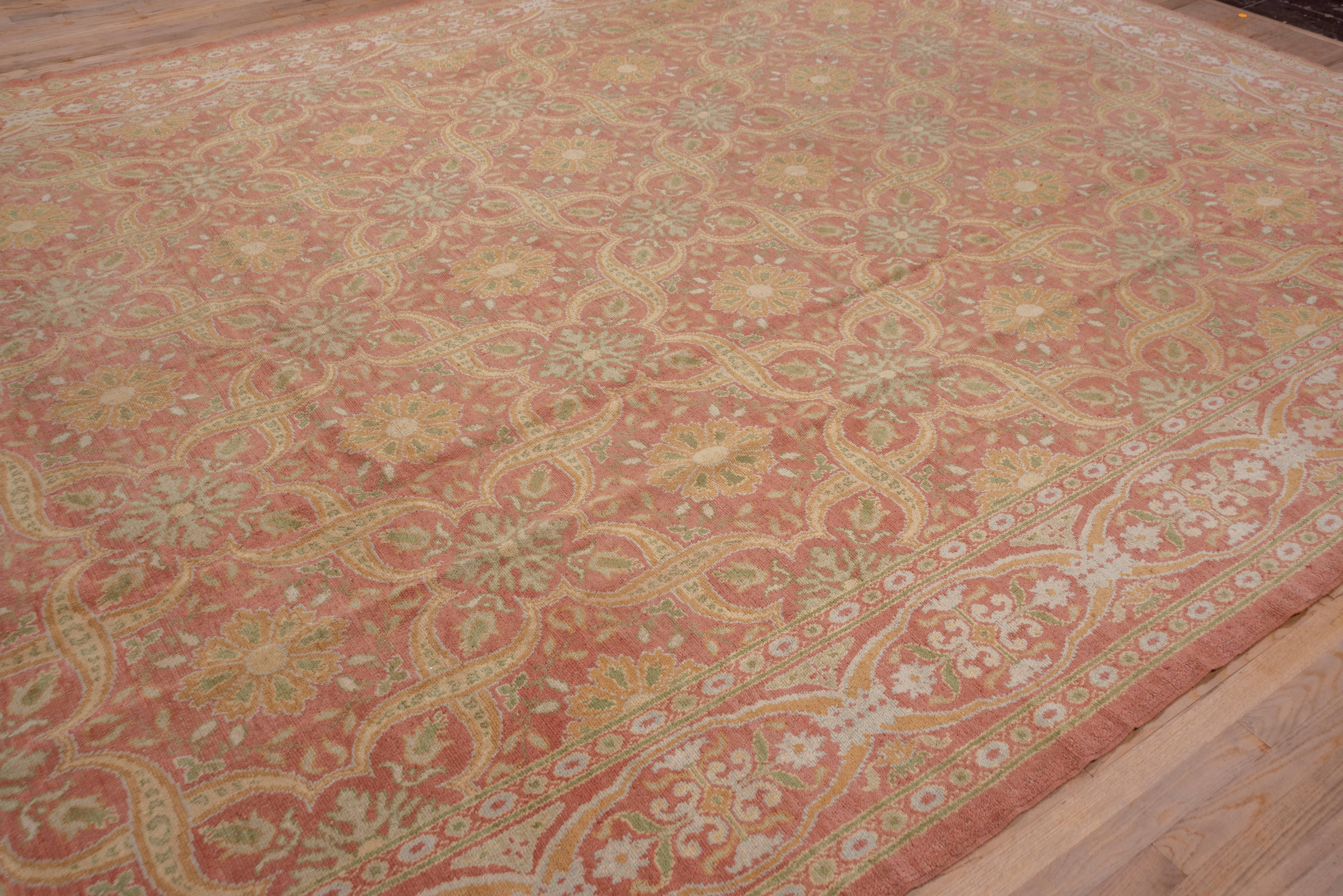 Antique Spanish Cuenca Carpet For Sale 1
