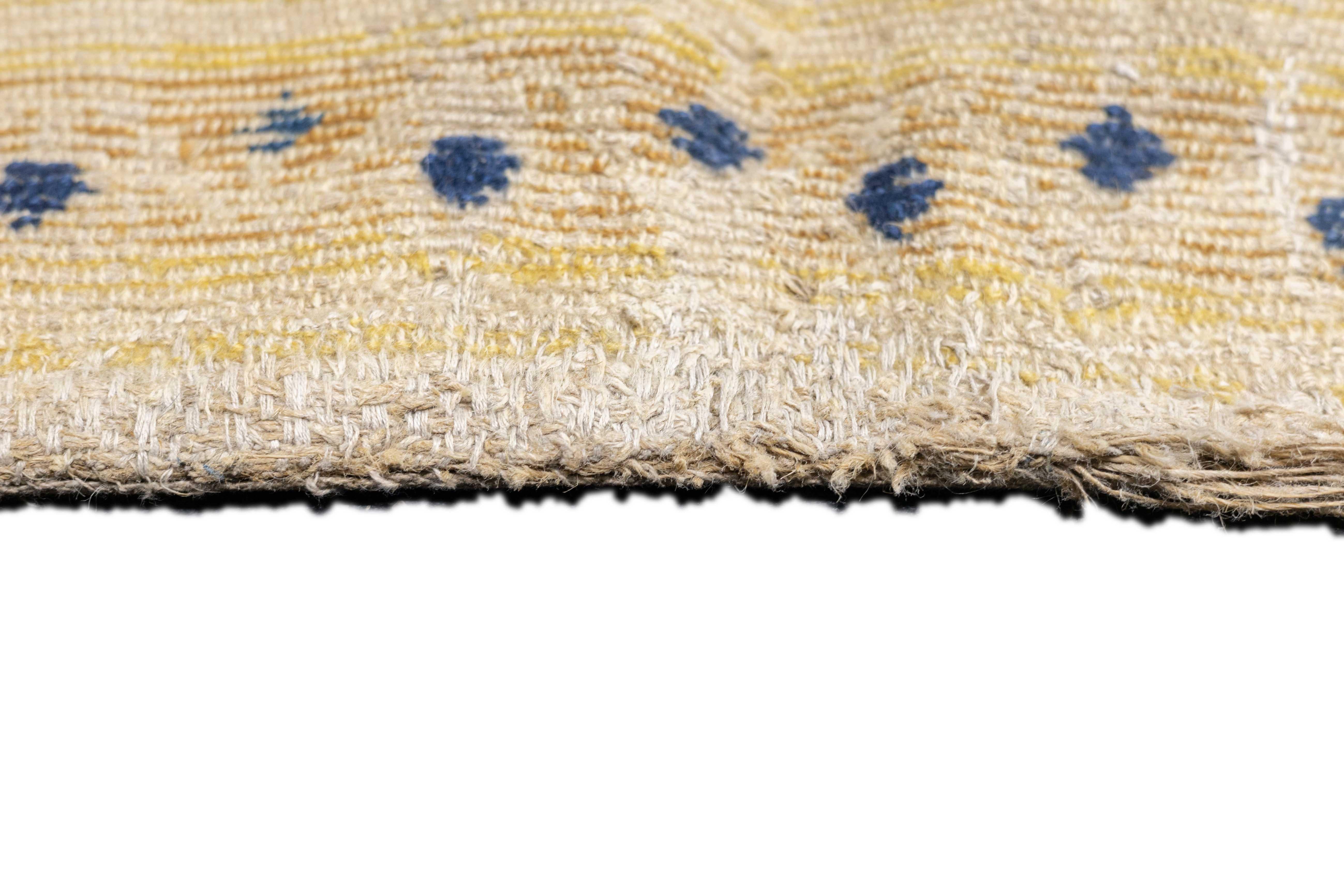 Noué à la main Tapis Cuenca espagnol ancien 6'9'' x 9'9'' en vente