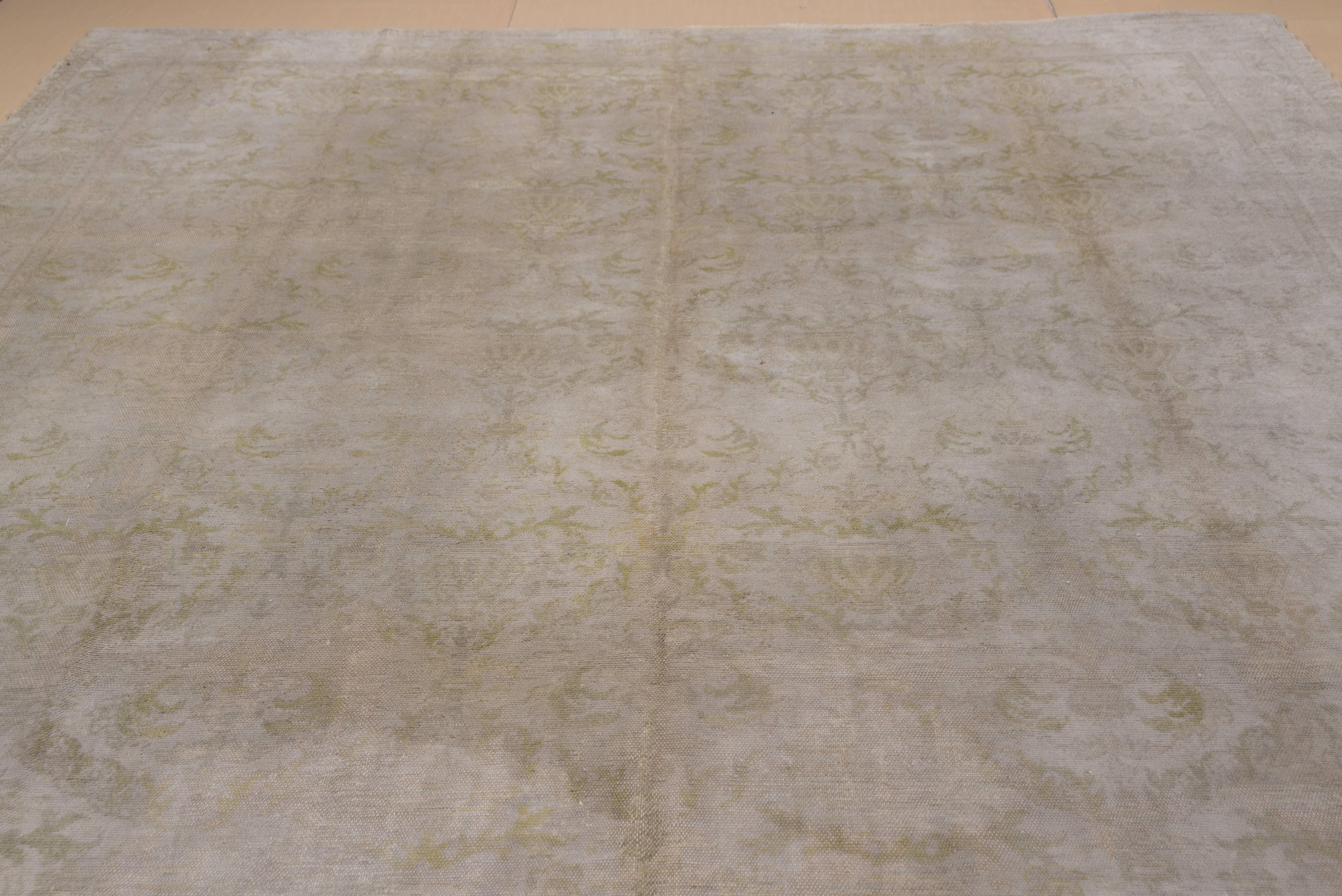 Hand-Knotted Antique Spanish Cuenca Rug