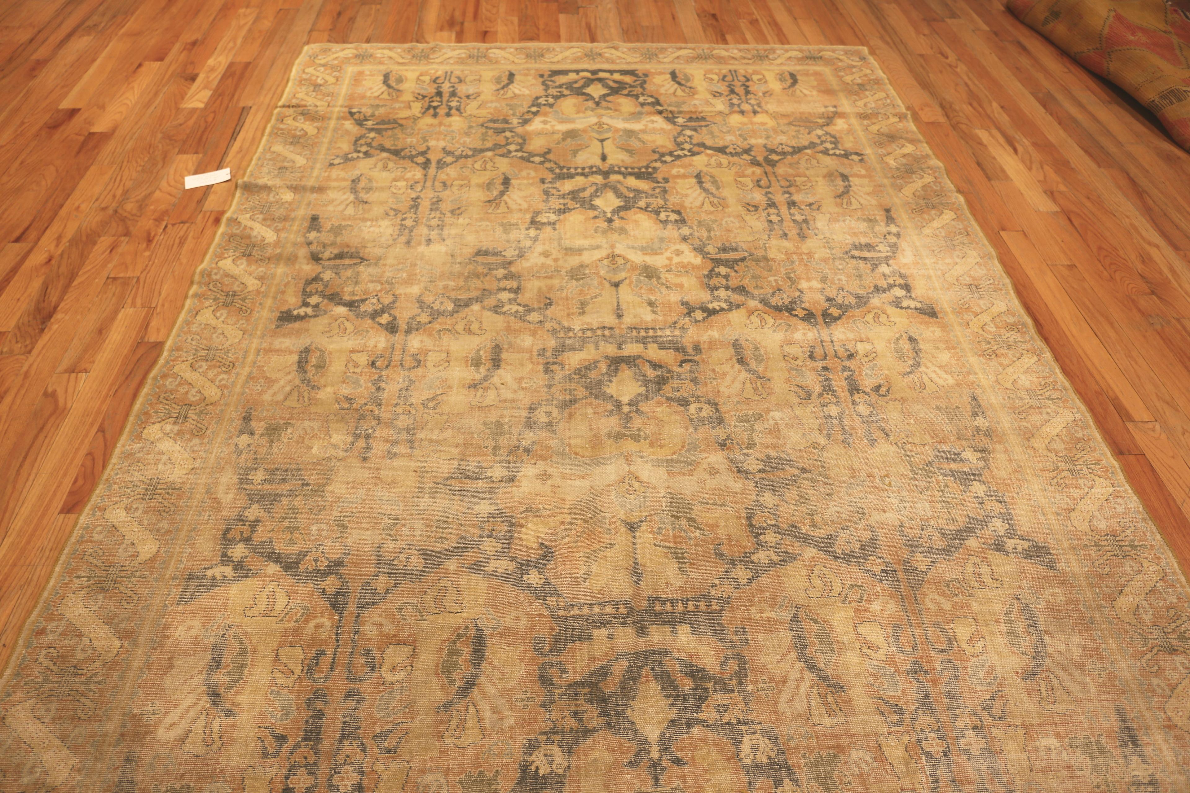 Nazmiyal Collection Antique Spanish Cuenca Style Rug. 7 ft 4 in x 14 ft  In Good Condition In New York, NY