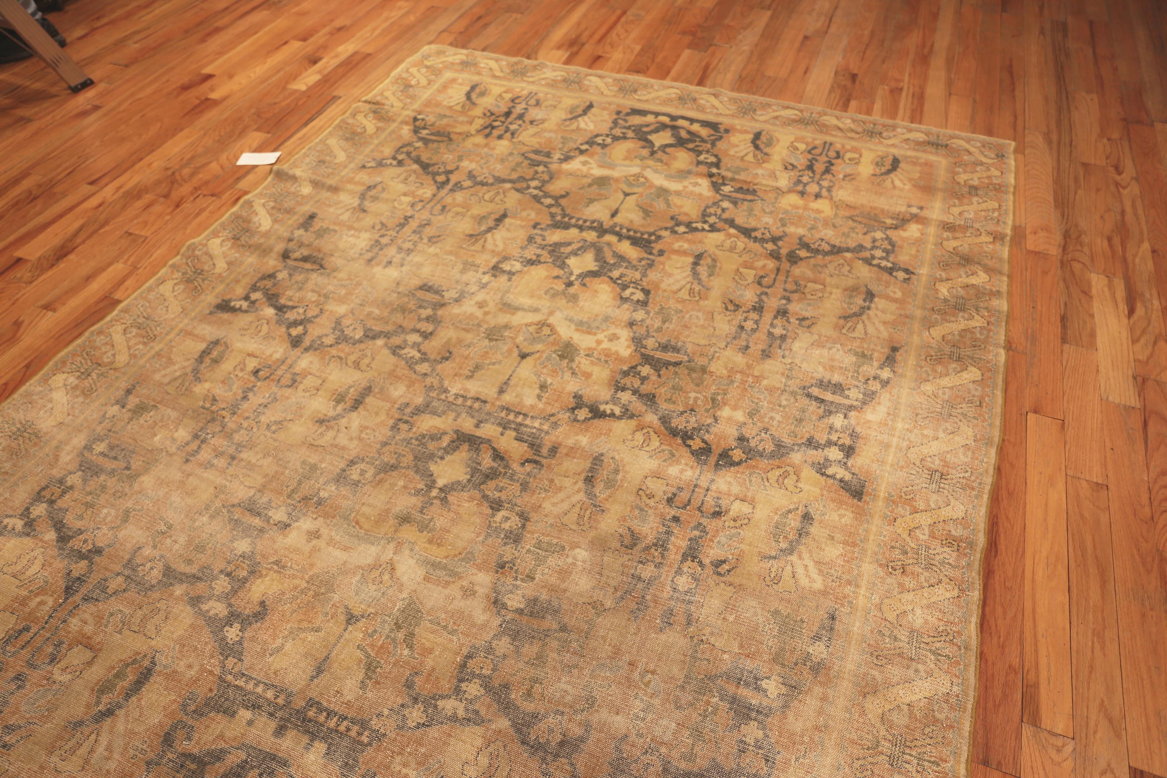 18th Century and Earlier Nazmiyal Collection Antique Spanish Cuenca Style Rug. 7 ft 4 in x 14 ft 
