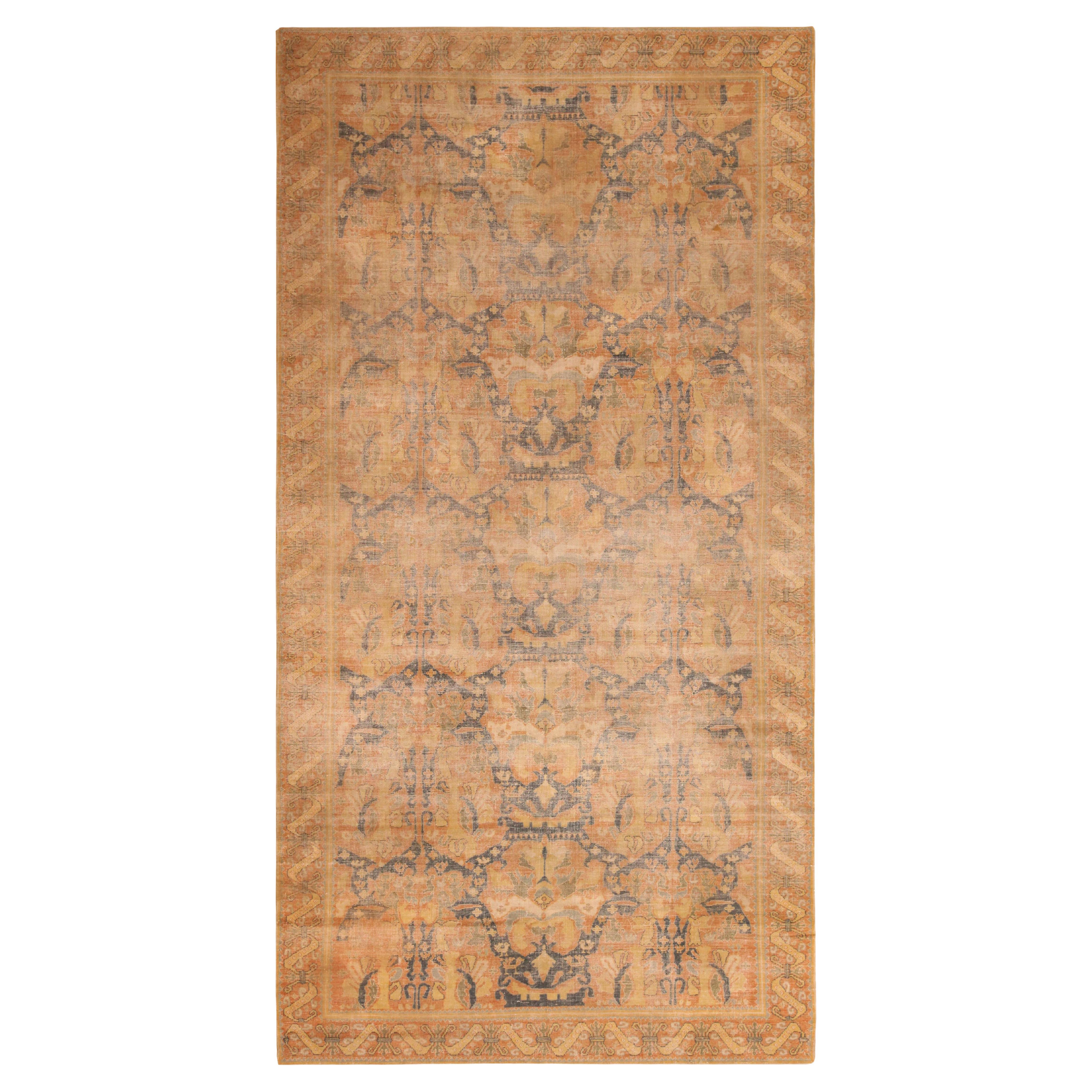 Nazmiyal Collection Antique Spanish Cuenca Style Rug. 7 ft 4 in x 14 ft 