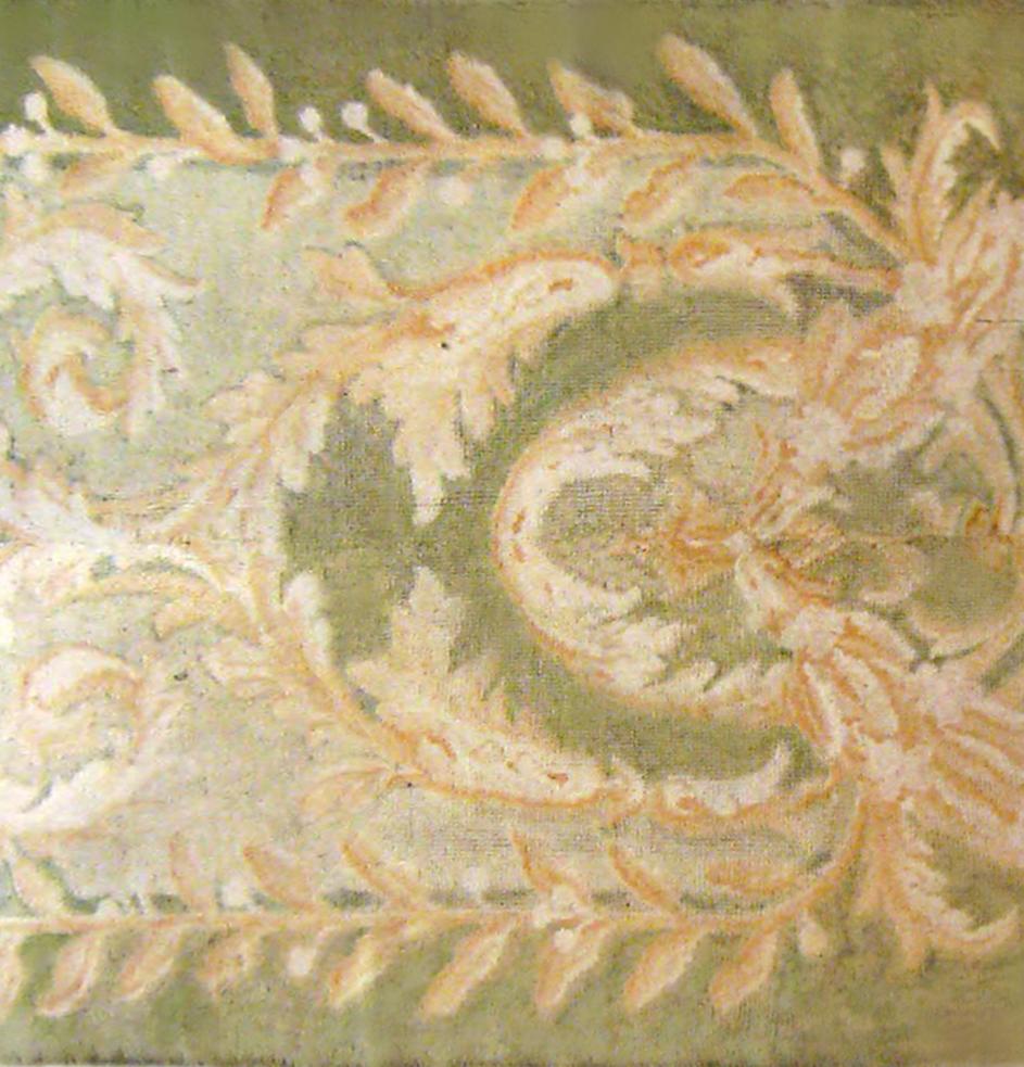 Antiker spanischer dekorativer orientalischer Savonnerie-Teppich in Galeriegröße  (Europäisch) im Angebot
