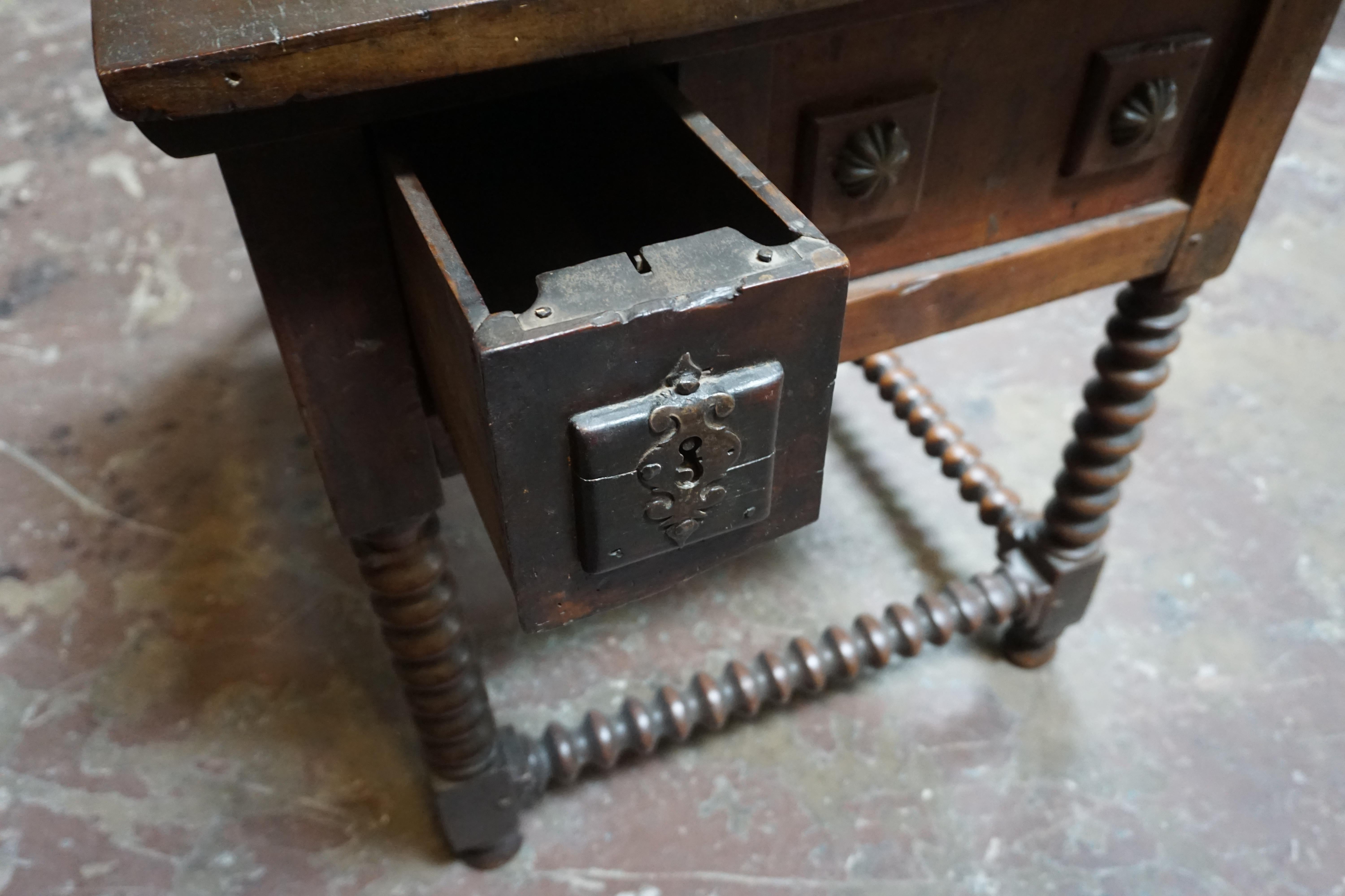 Oak Antique Spanish Desk, circa 1800